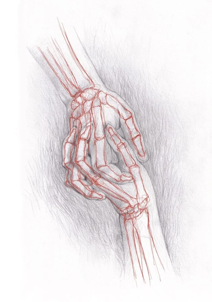 "eternally yours" 2025; animation; graphite, digital