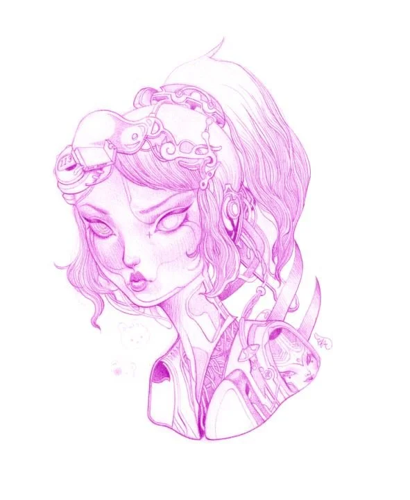 2023; colored pencil