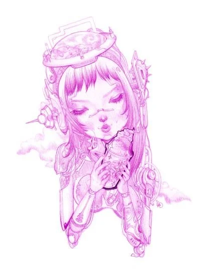 2023; colored pencil