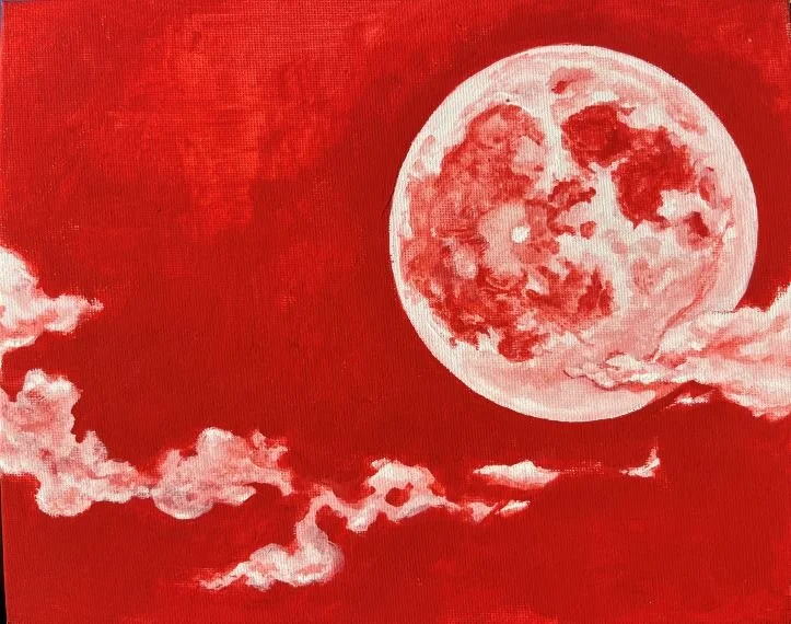 practice paint 1; acrylic gouache