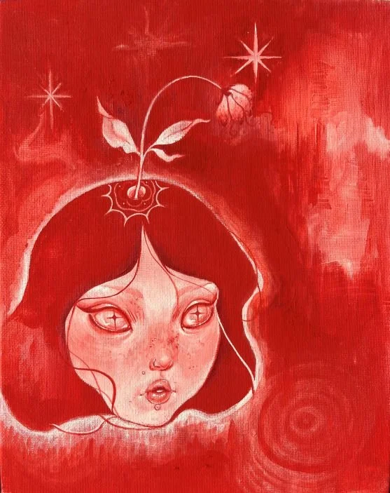 practice paint 5; acrylic gouache