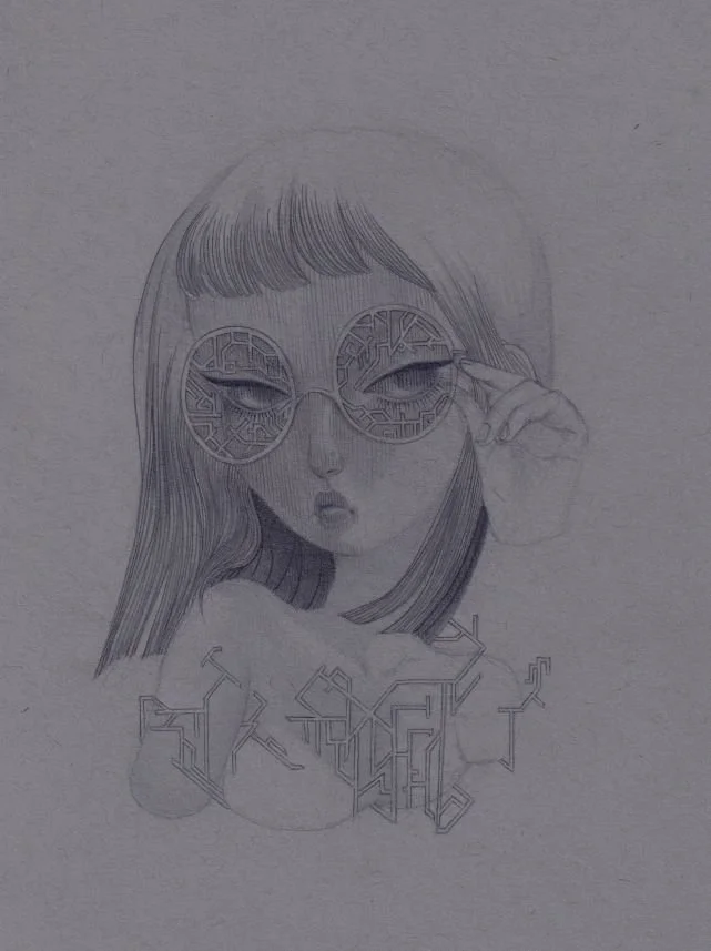 "Futures" 2024; graphite