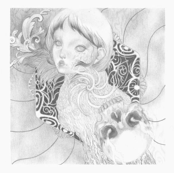 "In My Bones" 2023; graphite