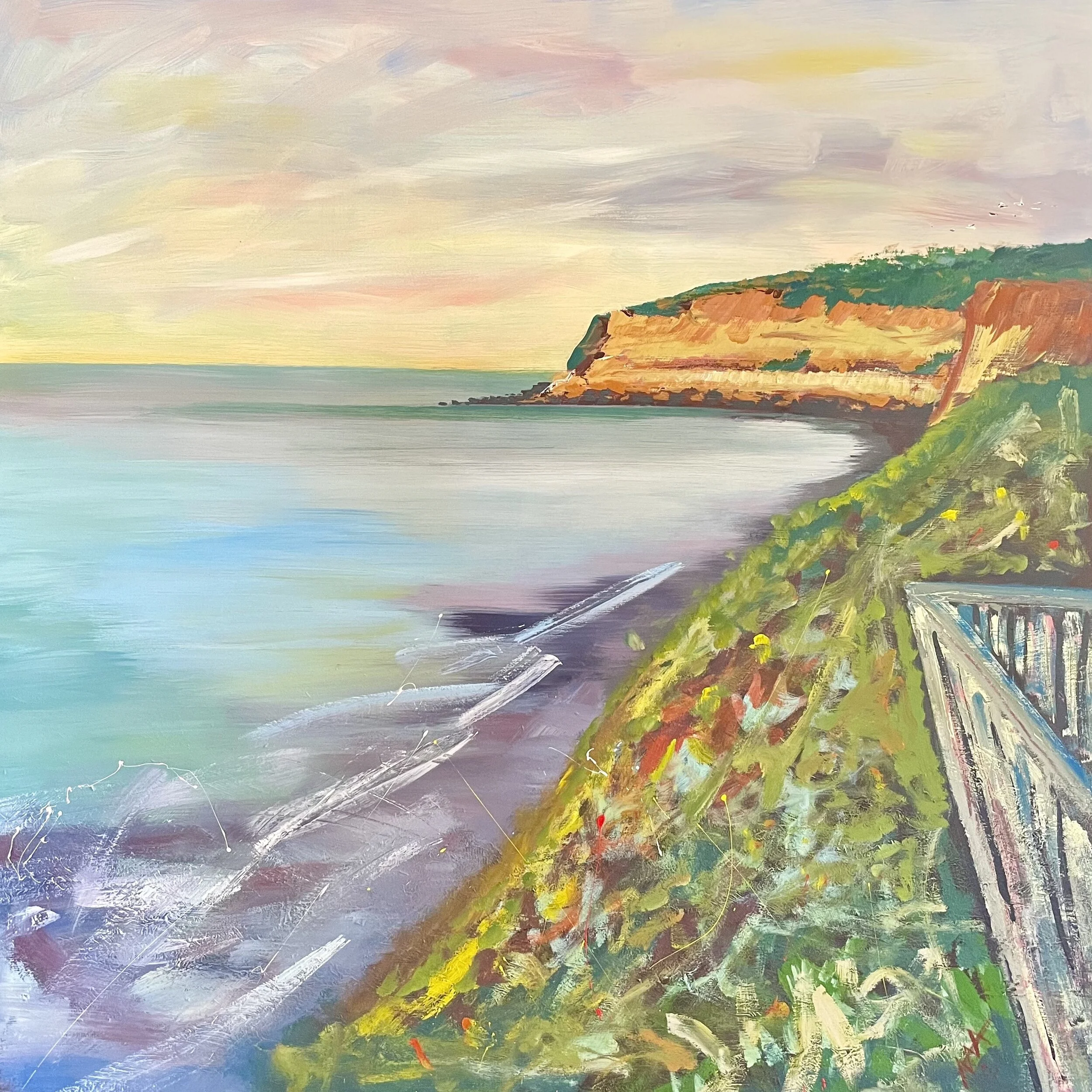 Steps / Reef. 1200 x 1200mm, acrylic on board. POA