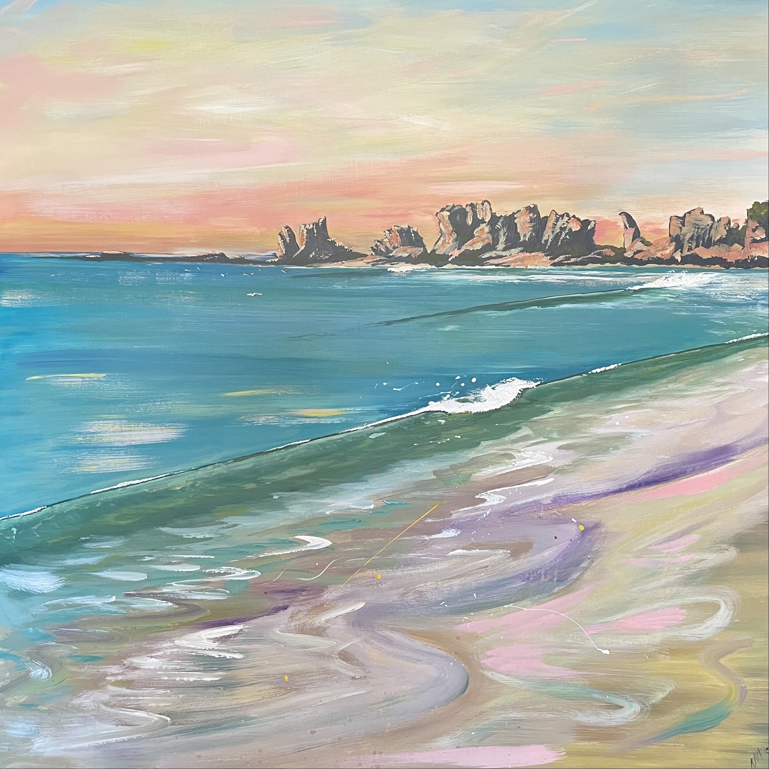 Pt. Roadknight / Heaven. 1200 x 1200mm, acrylic on board. POA