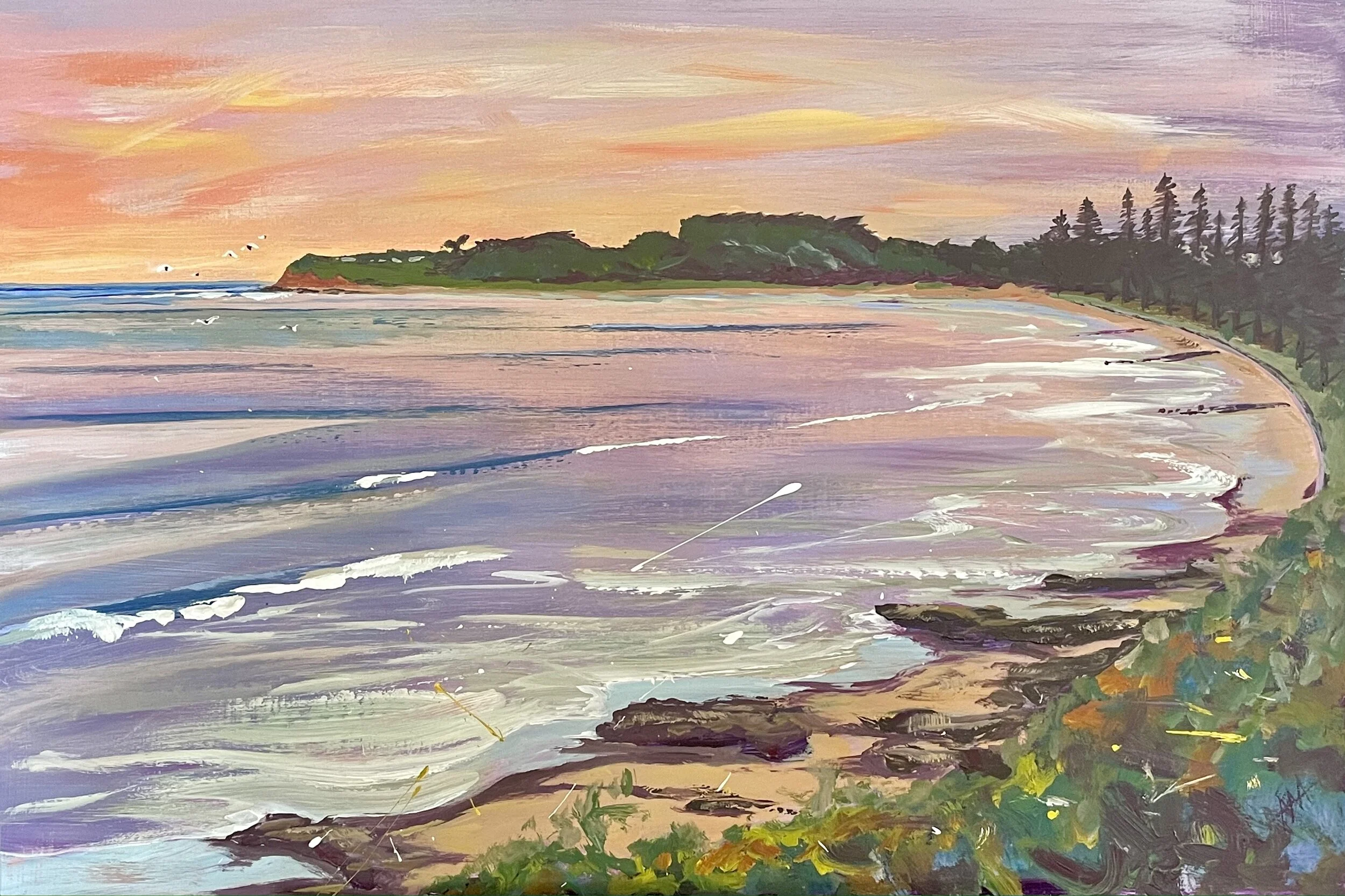 Front Beach, 910 x 610 mm, acrylic on board, unframed. POA 