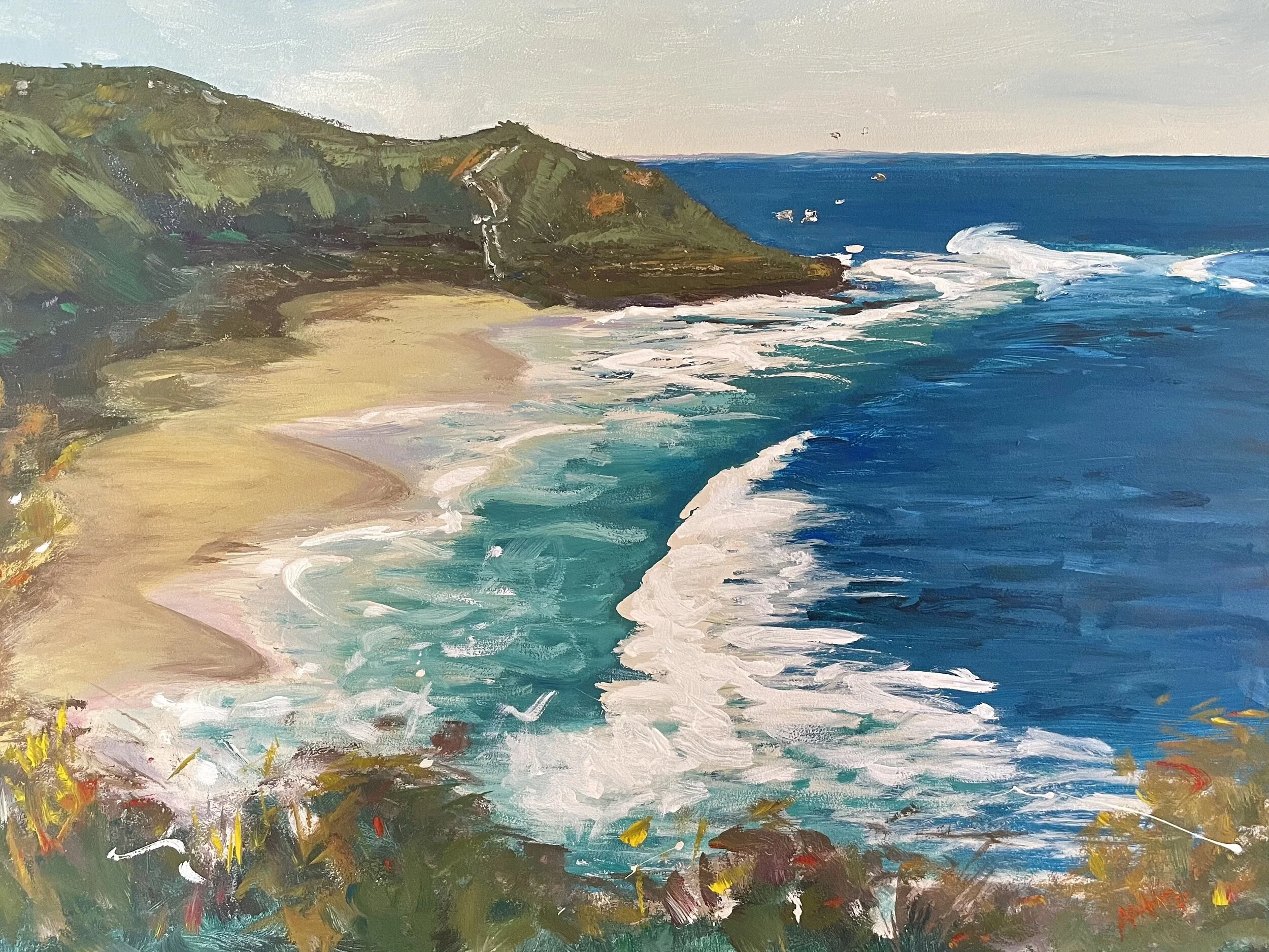 Bells Bowl, 800 x 600 mm, acrylic on board, unframed. POA