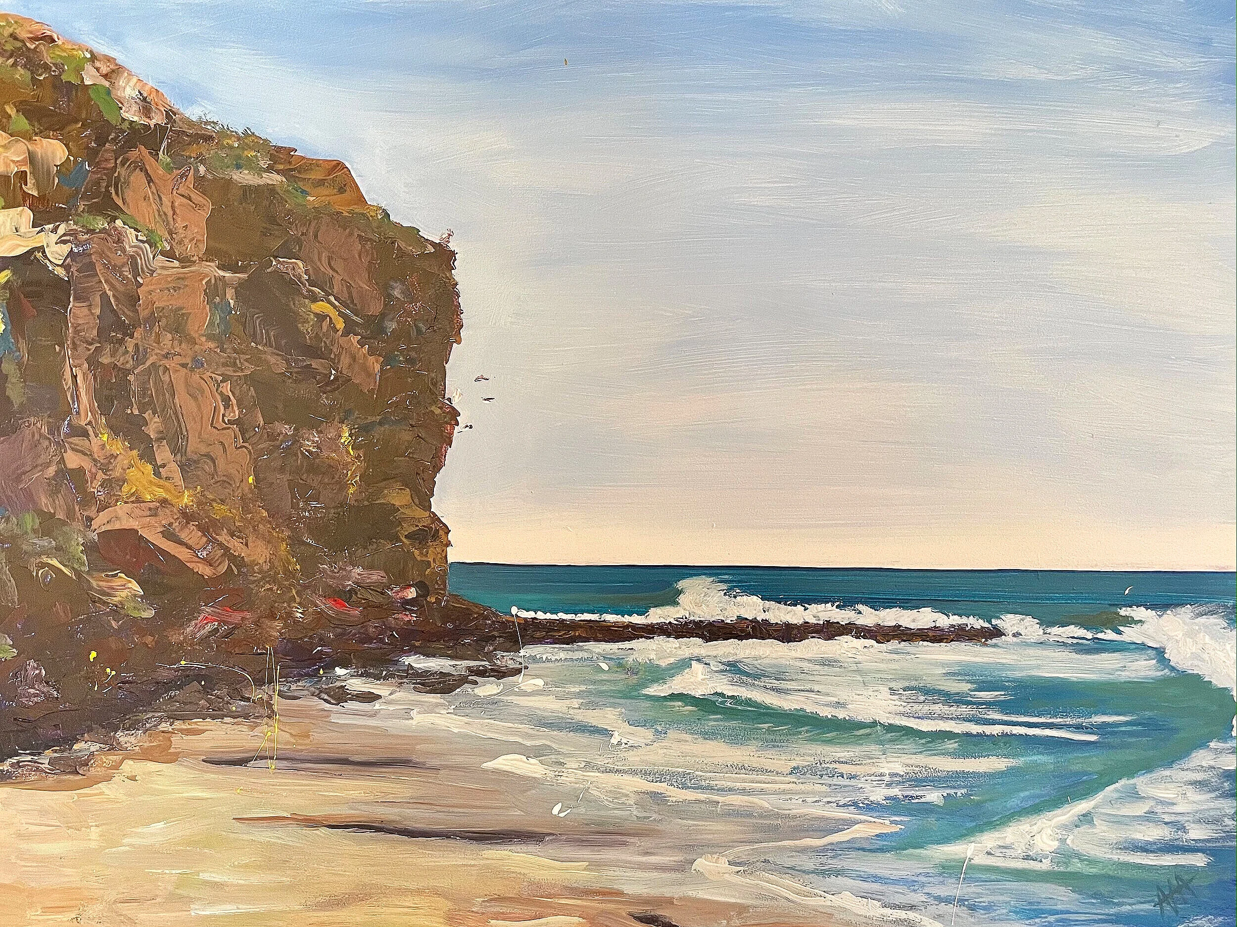 Southside, 800 x 600 mm, acrylic on board, unframed.