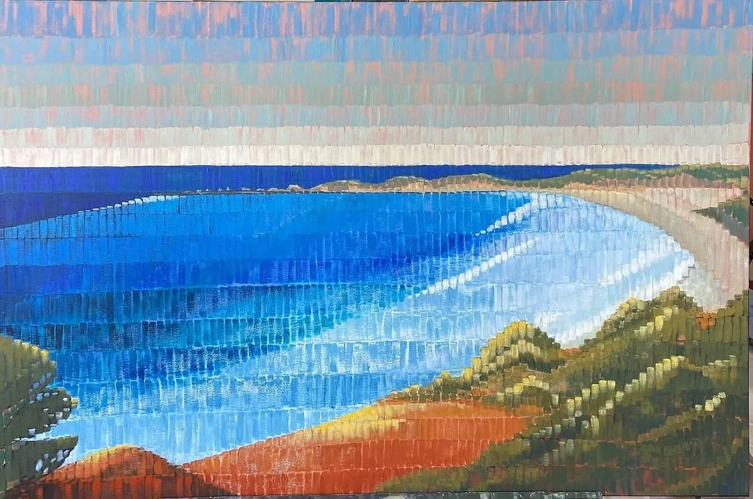'Point Roadknight', 60 x 90 cm, acrylic on canvas. SOLD.
