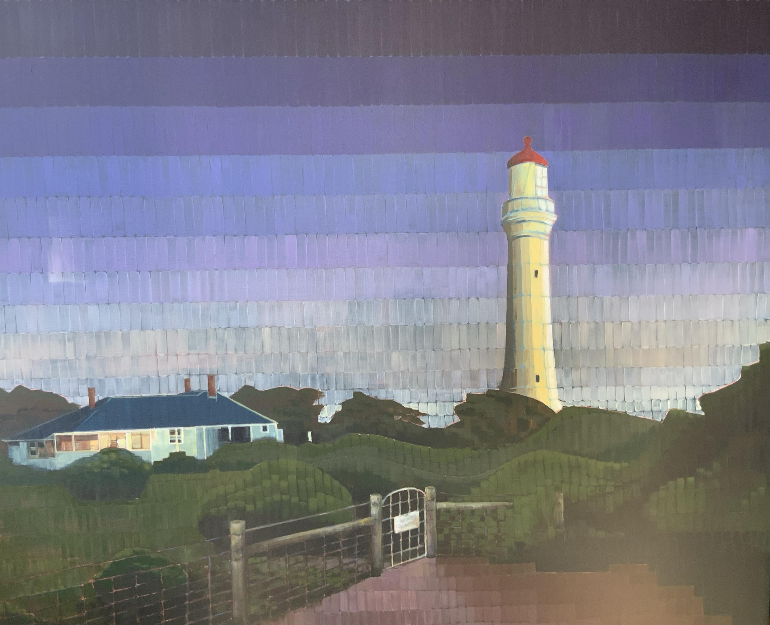 'Twilight', 120 x 120 cm, acrylic on canvas. SOLD. 