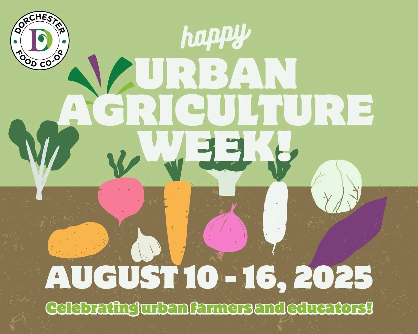 Happy Urban Agriculture Week! Aug 10-16, 2025