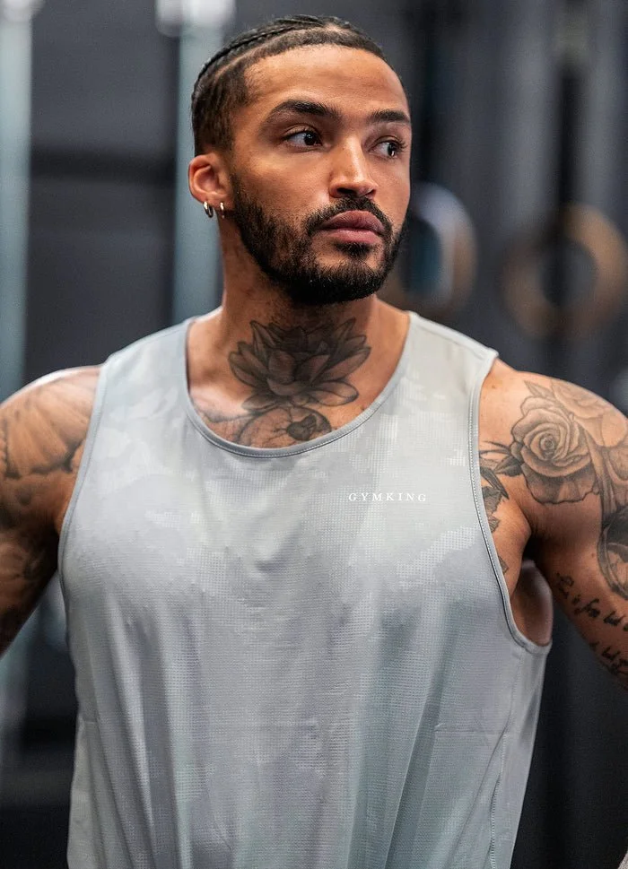 Gym King Debossed Camo Vest