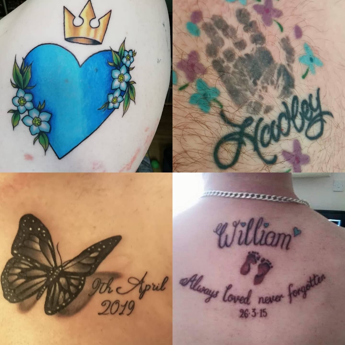 So bit of an odd day to do a post (no game or training to mention), but as it's national tattoo day, we thought we'd share with everyone some of the pieces our players and their other halves have had in tribute to their angels.

Some amazing pieces t
