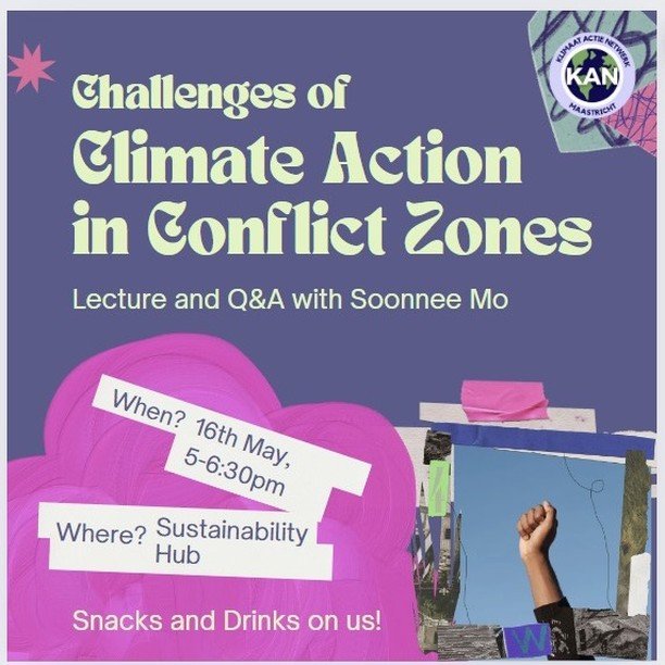 We are pleased to host Soonnee Mo who is climate justice activist from Africa in an open lecture: &ldquo;Climate Change, Conflict, and the Challenges of Action in conflict zones&quot;💥🌍

When? Thursday, 16.05., 17.00-18.30
Where? The Green Hub (Sin