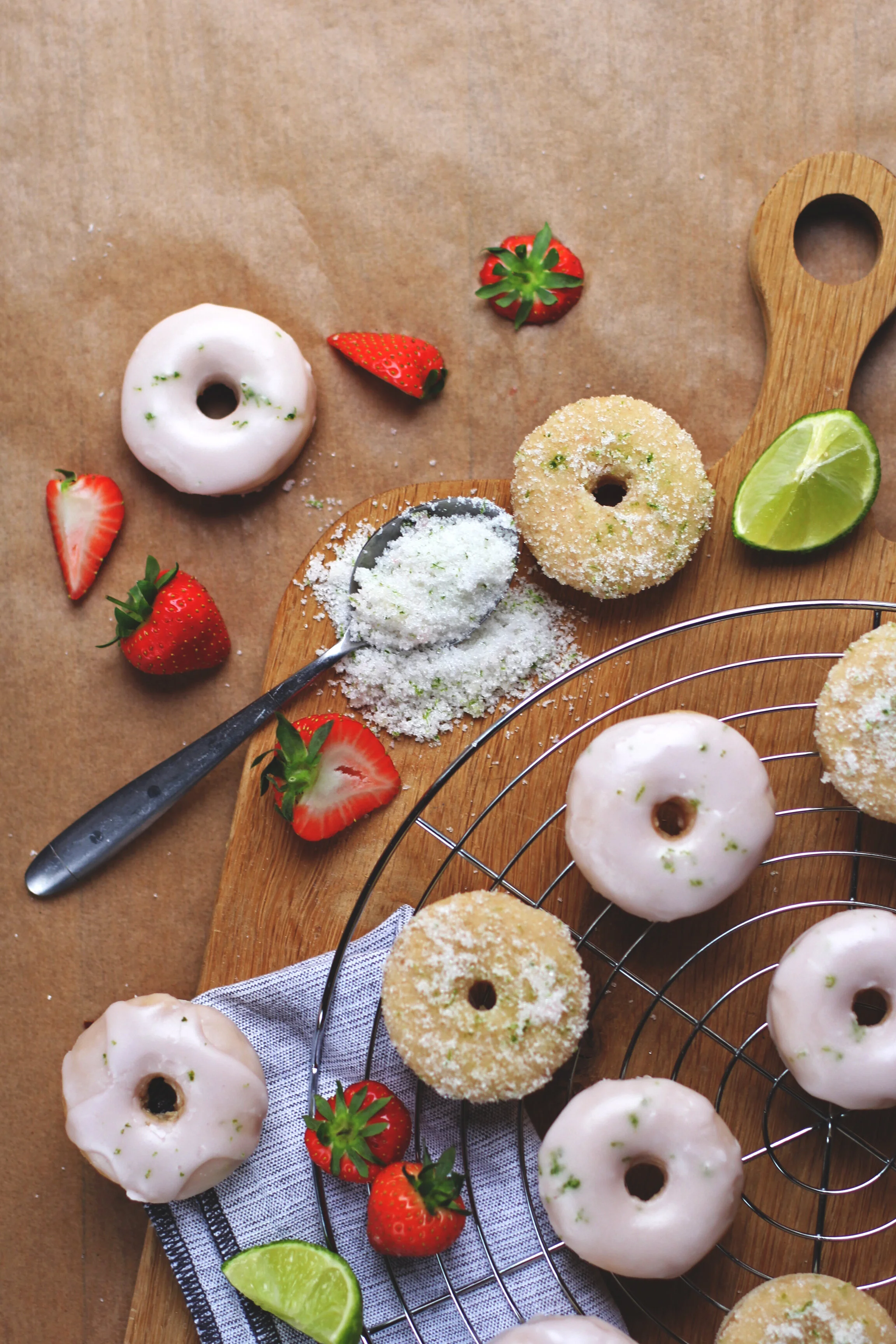 Strawberry Daiquiri Doughnuts
