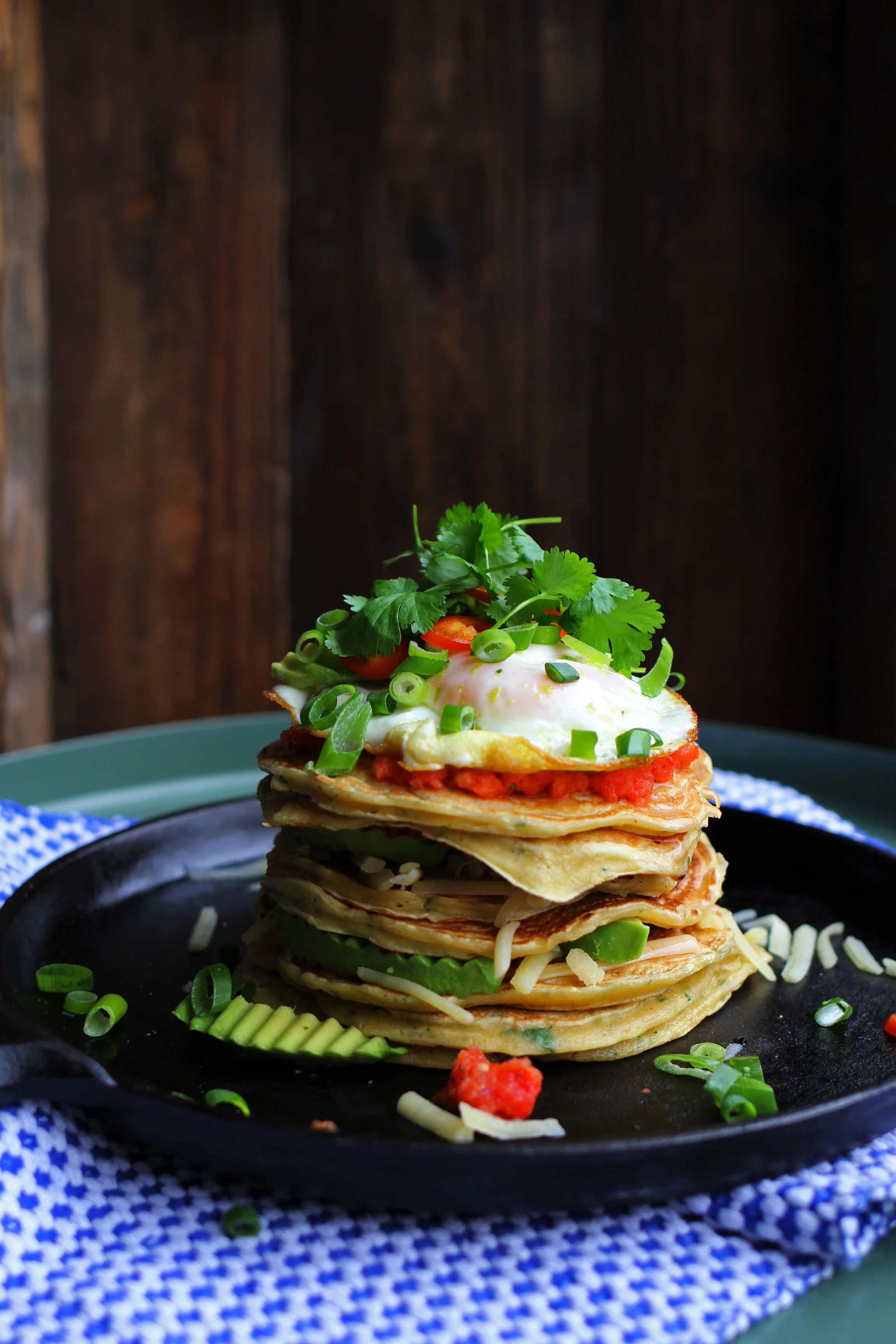 Mexican Breakfast Pancakes