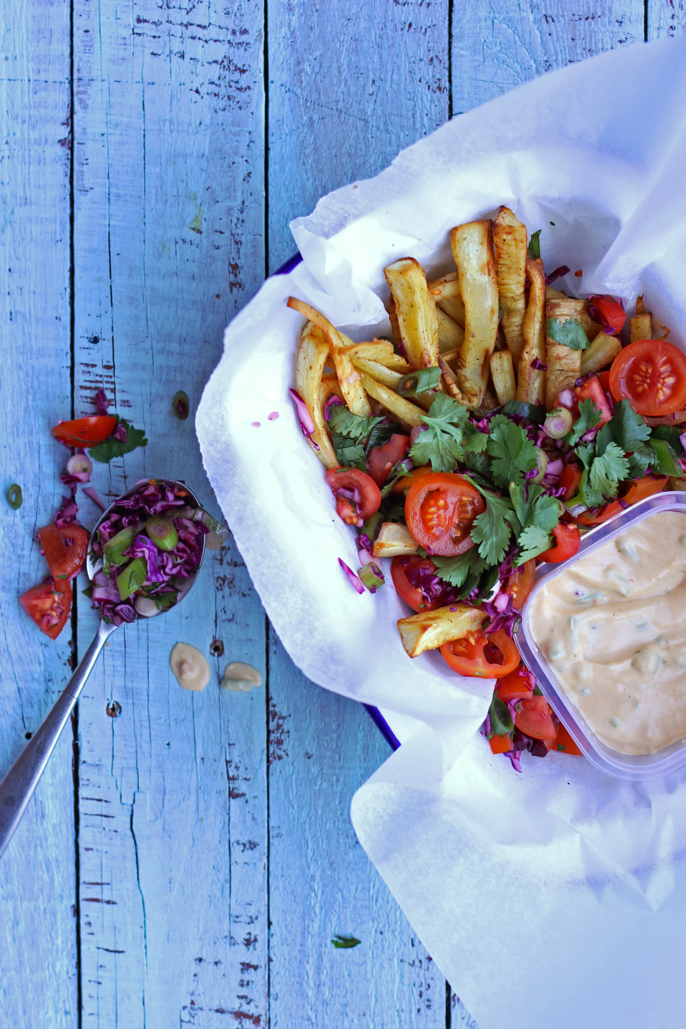 Loaded Parsnip Fries