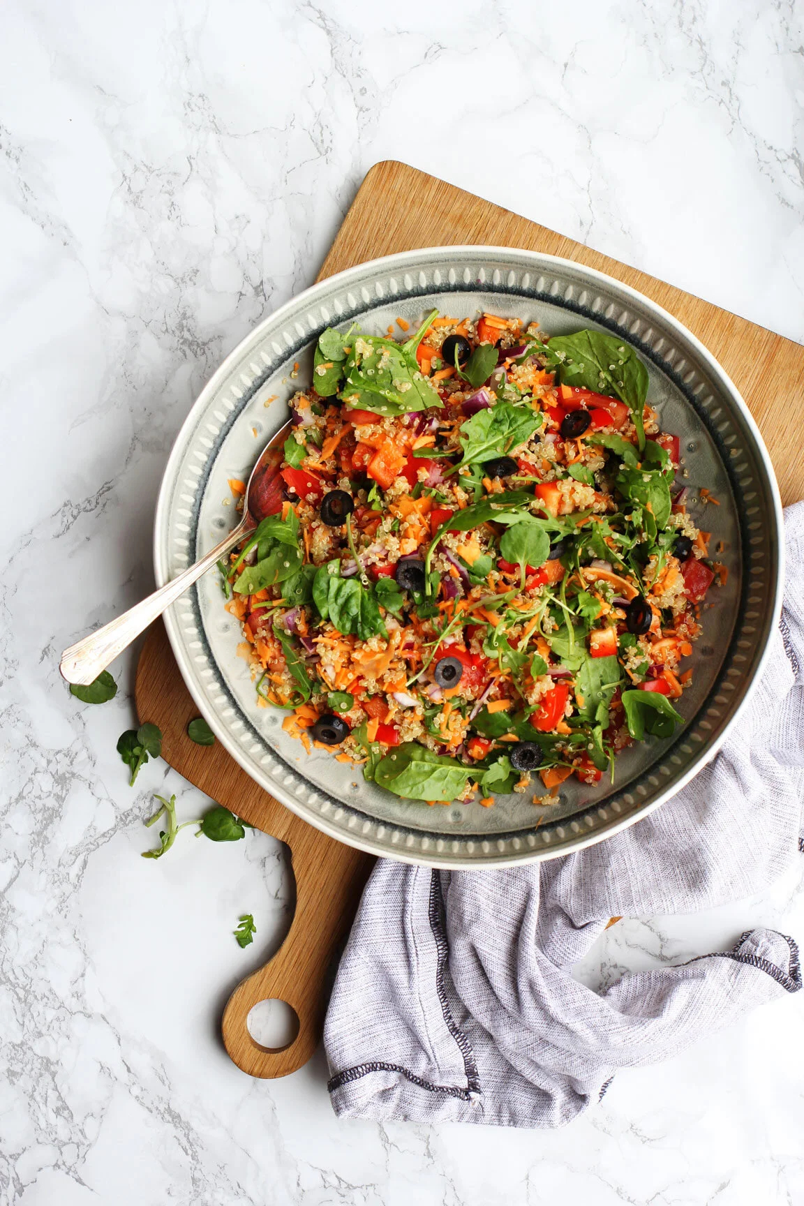 Mediterranean Style Quinoa Salad