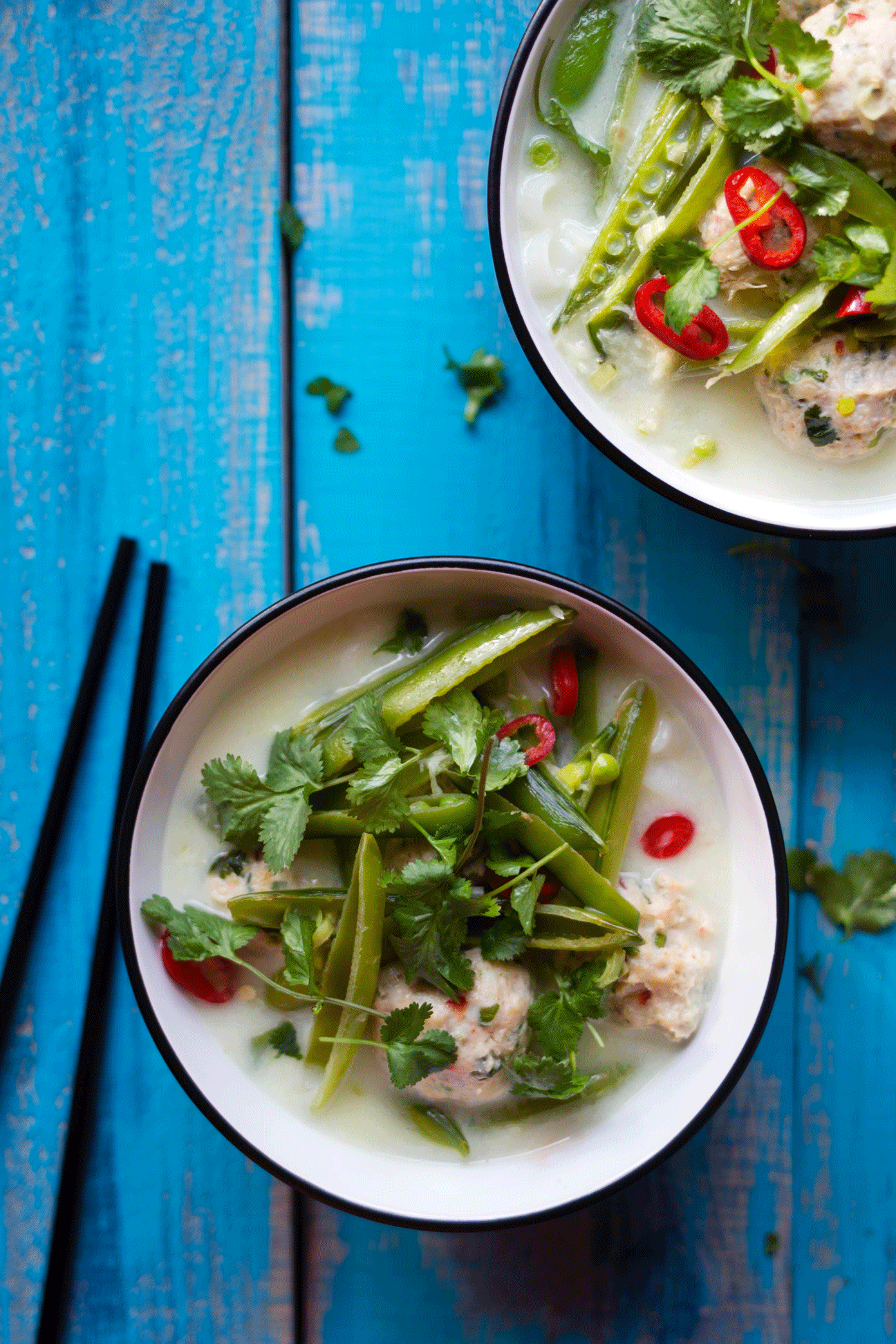 Chicken Meatball Tom Kha Gai