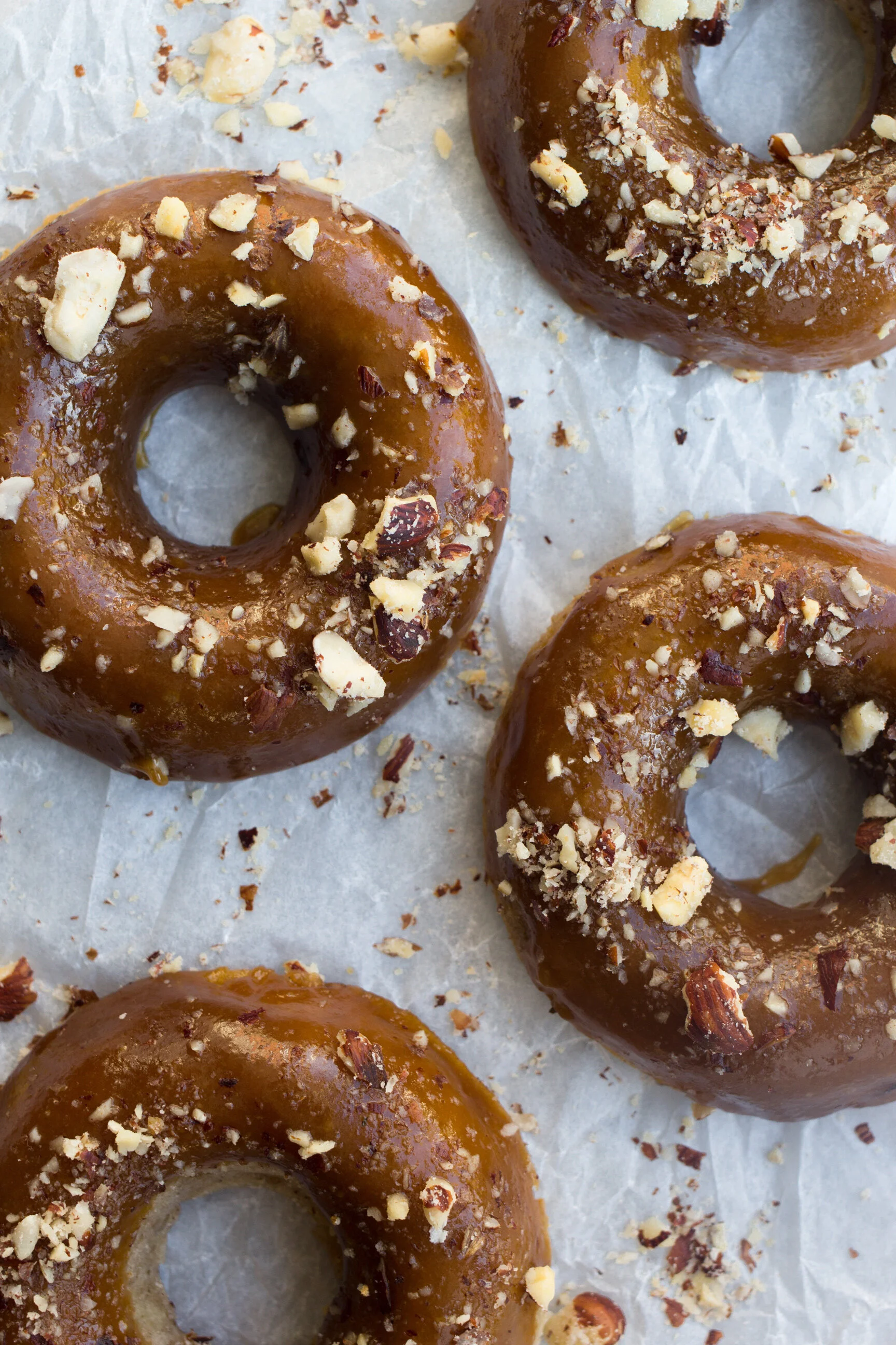 Spiced Apple & Salted Caramel Doughnuts
