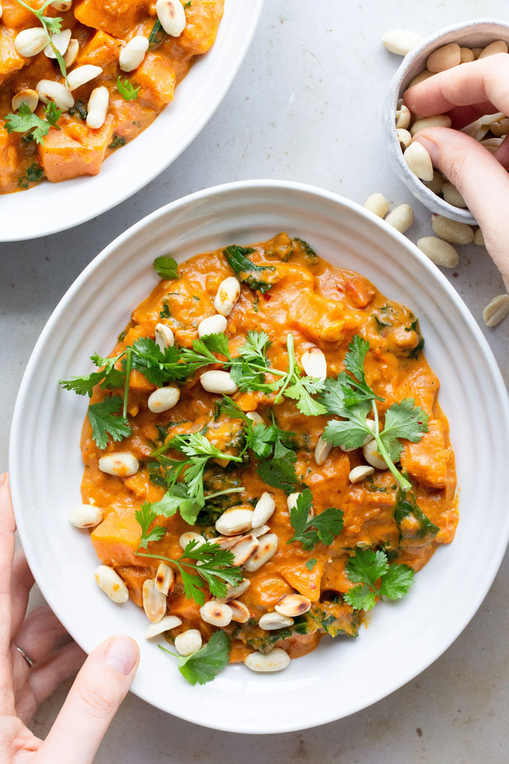 Sweet Potato, Kale and Peanut Curry