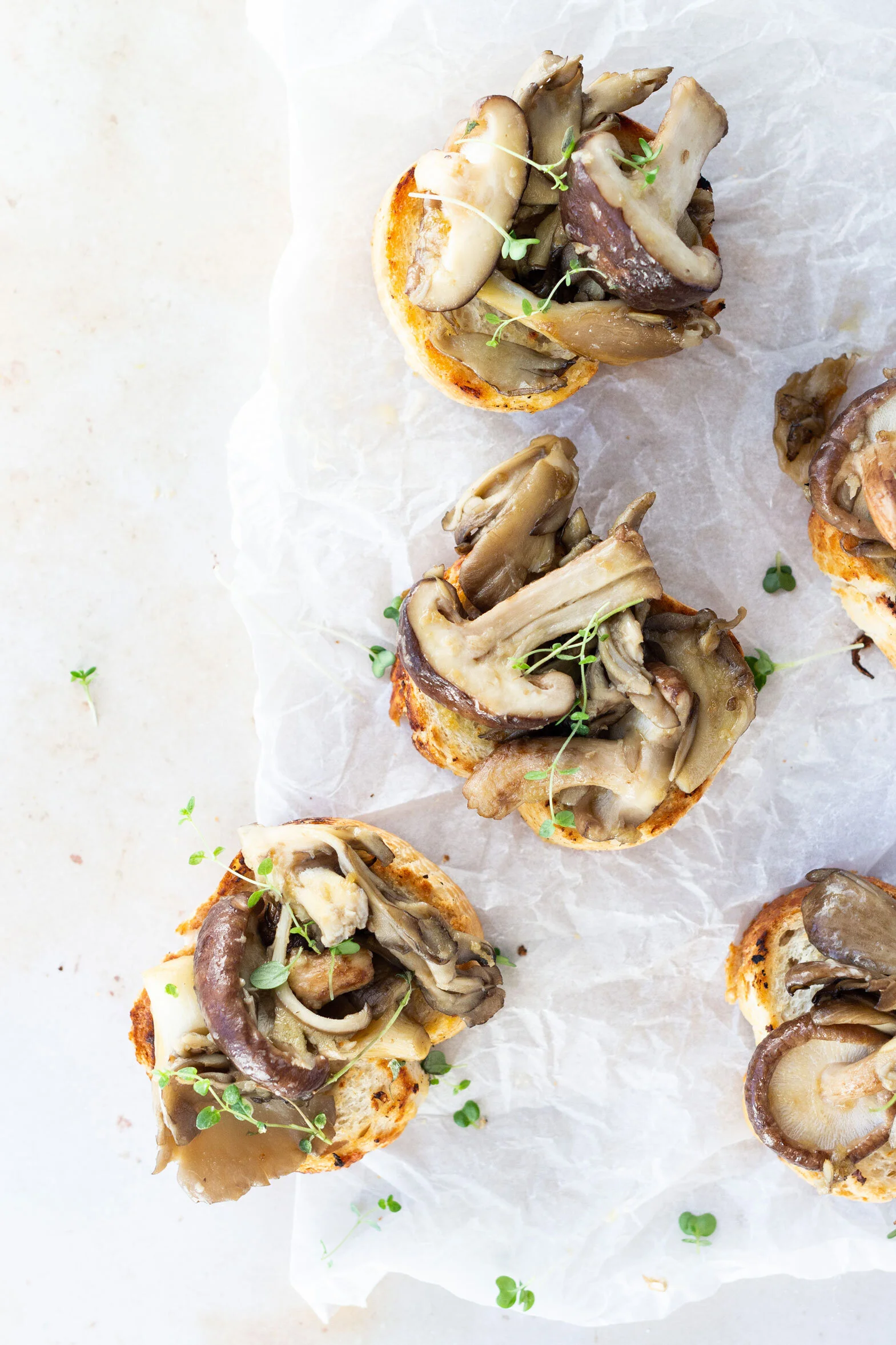 Garlic Mushrooms on Toast