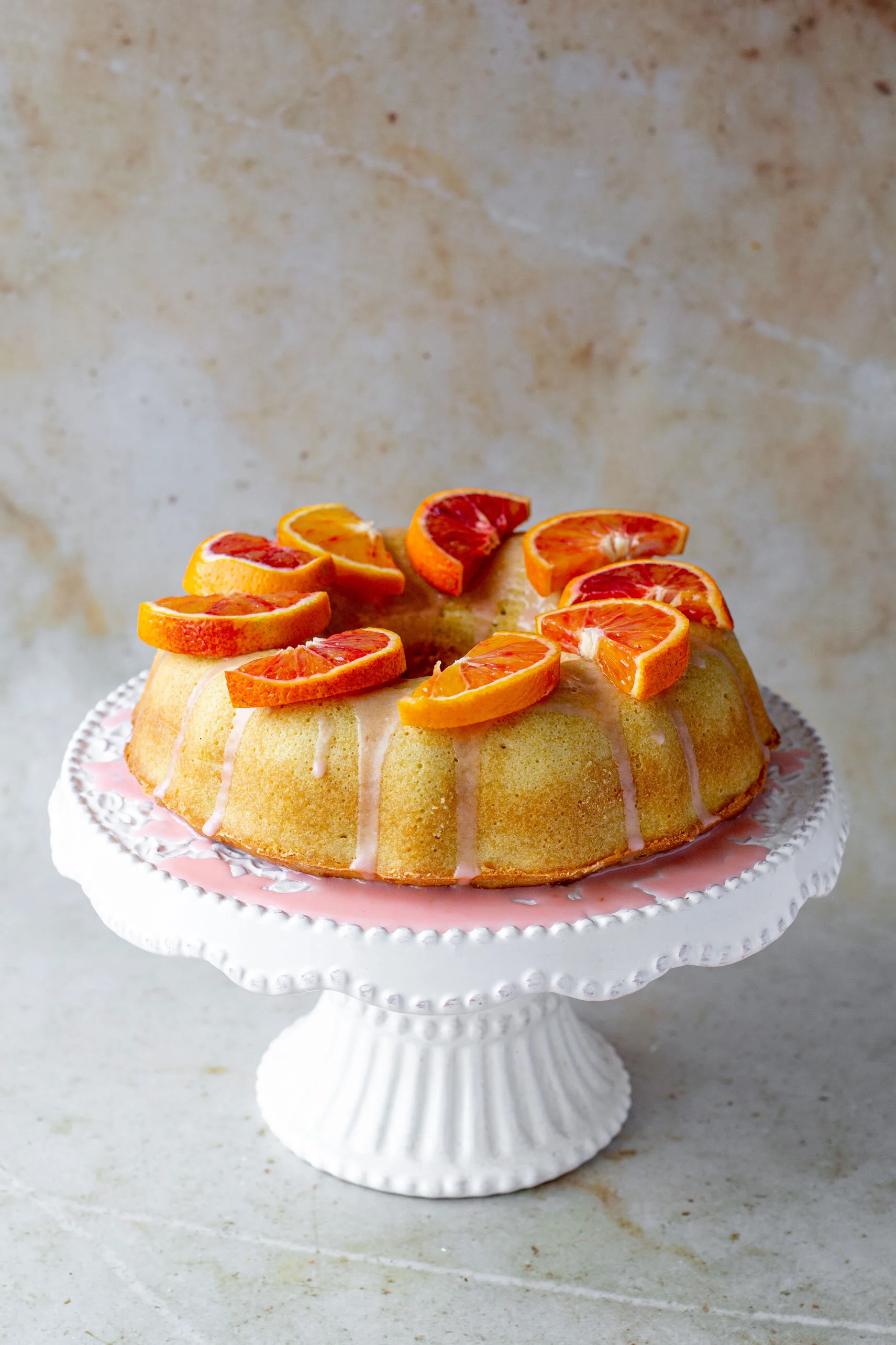 Blood Orange & Vanilla Bundt Cake