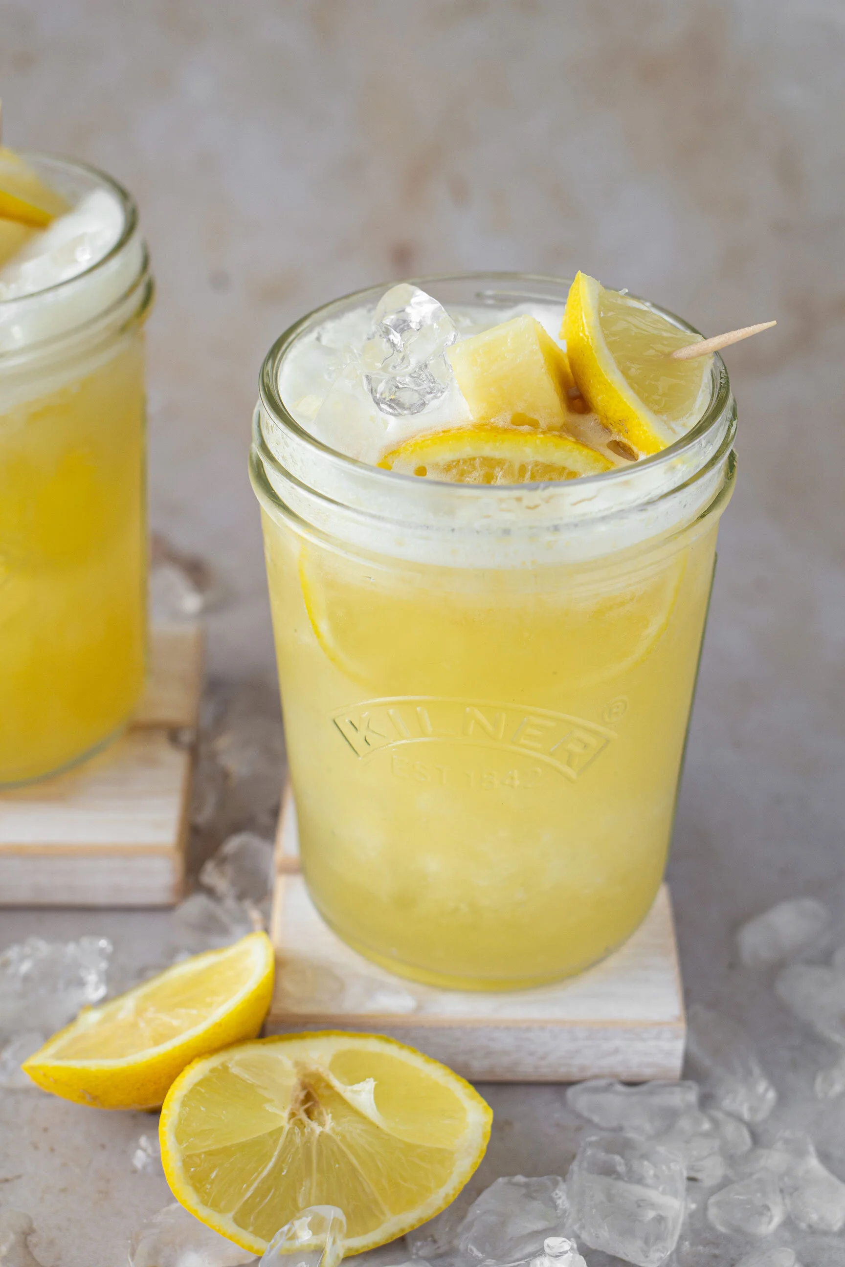Pineapple and Lemonade Slushie