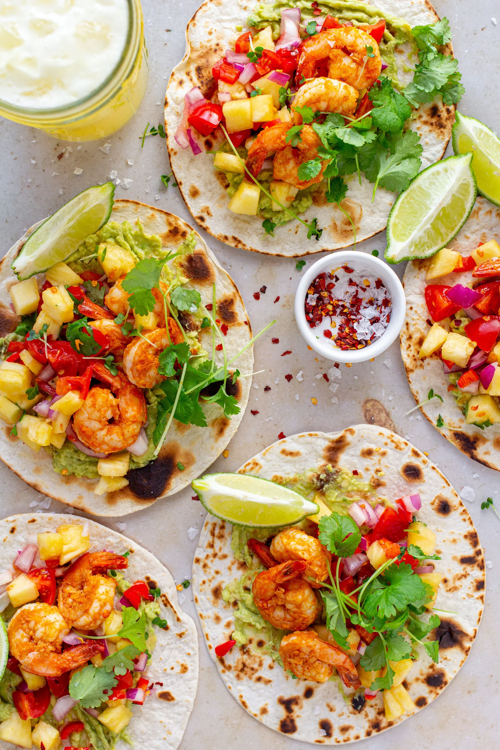 Prawn Tacos with Pineapple Salsa