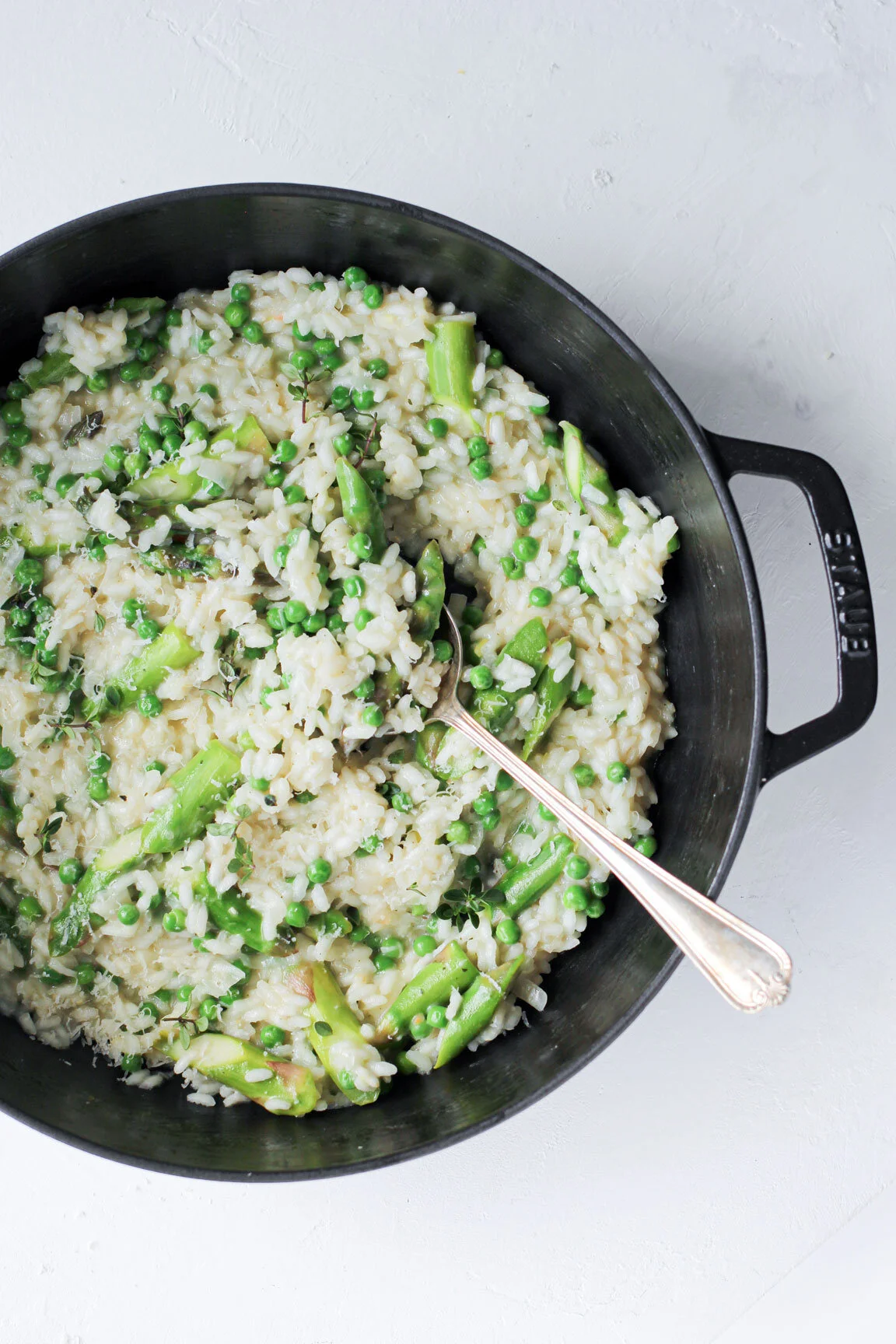 Risotto with Asparagus and Peas