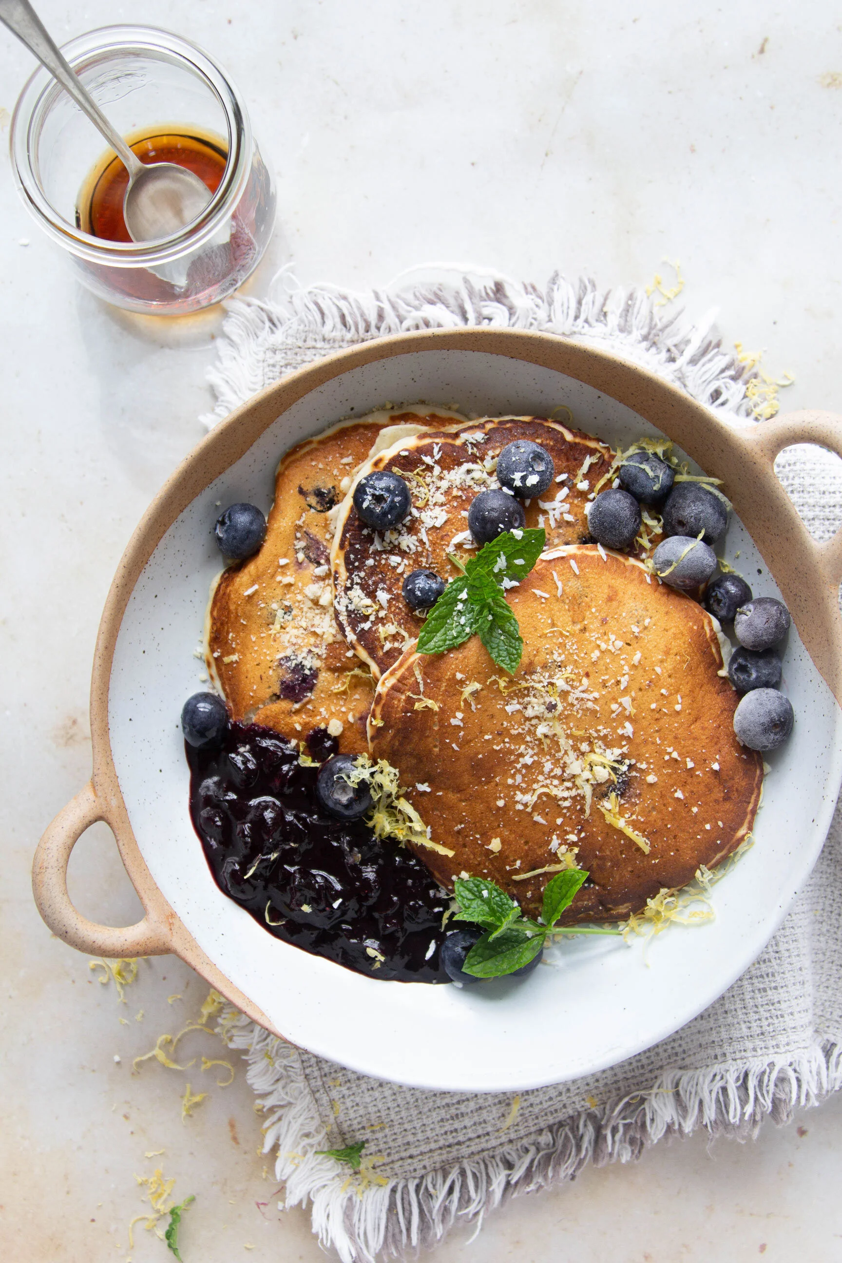 Vegan Blueberry Pancake Bowl