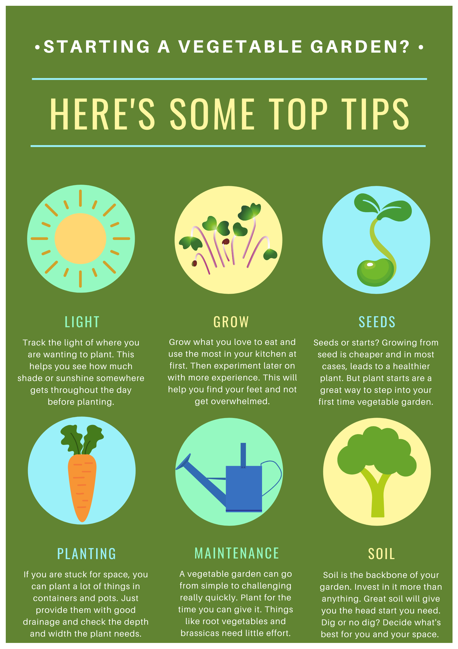 Vegetable gardening tips