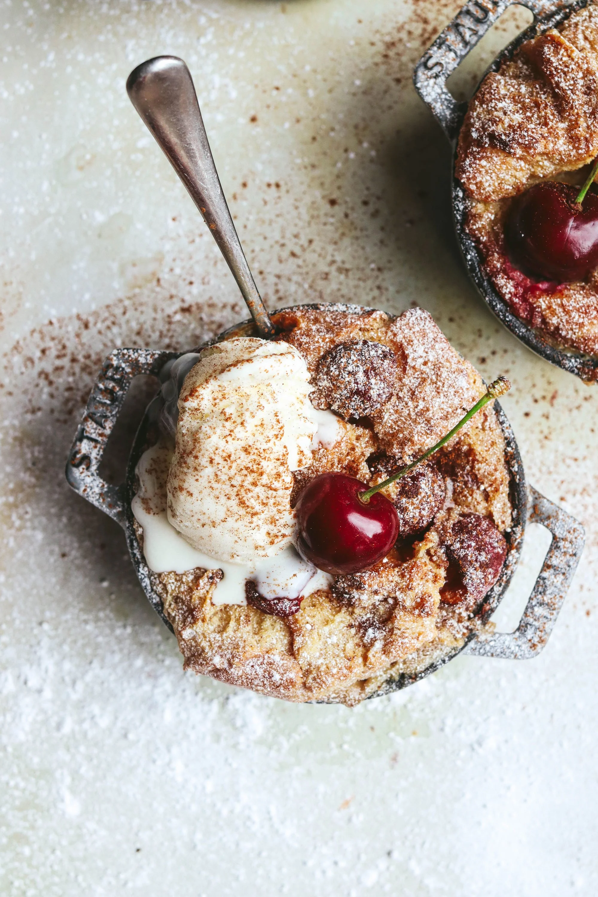 Cherry Bread &amp; Butter Pudding