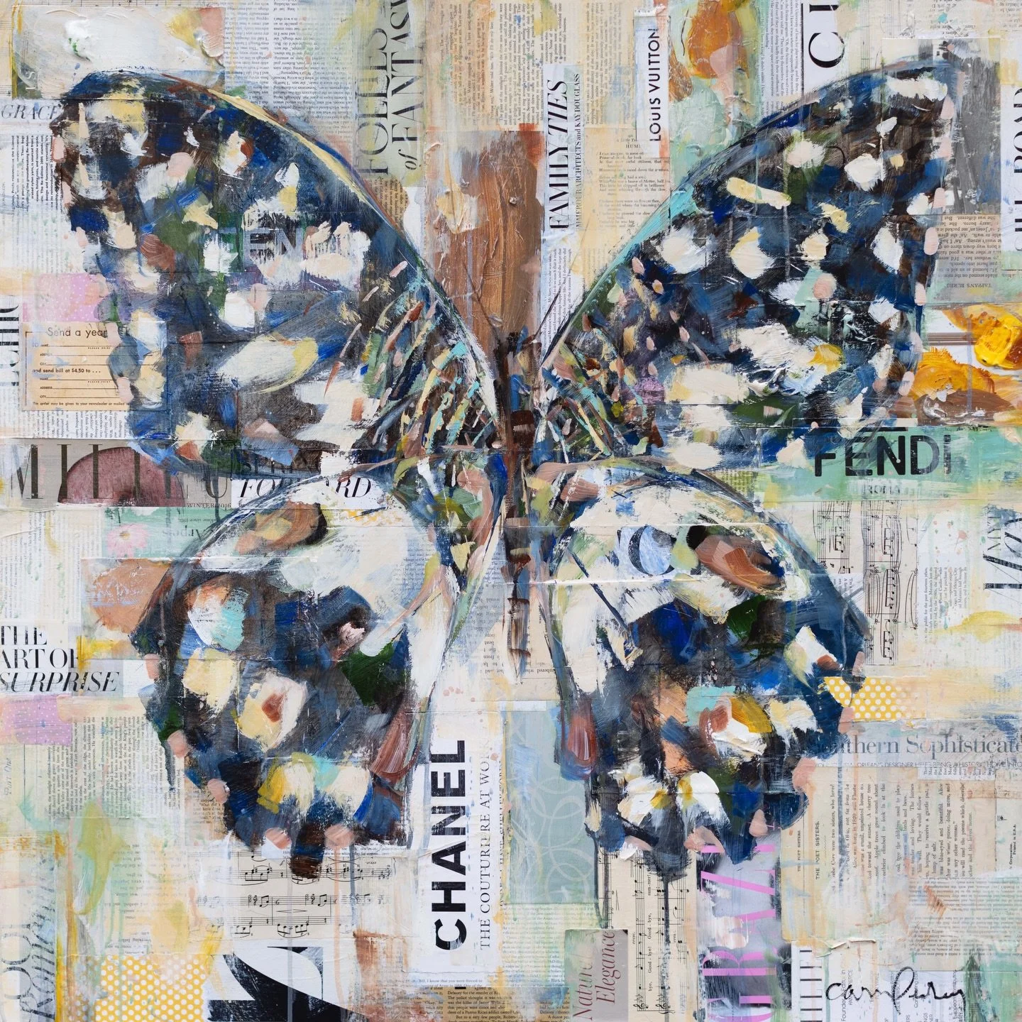 🦋 NEW WORK 🦋

Family Ties
Mixed media on canvas
36 x 36

This work speaks to family, creativity, and growth that remains grounded in what matters. Every vintage and found collage element is placed with intention allowing the background to uncover p