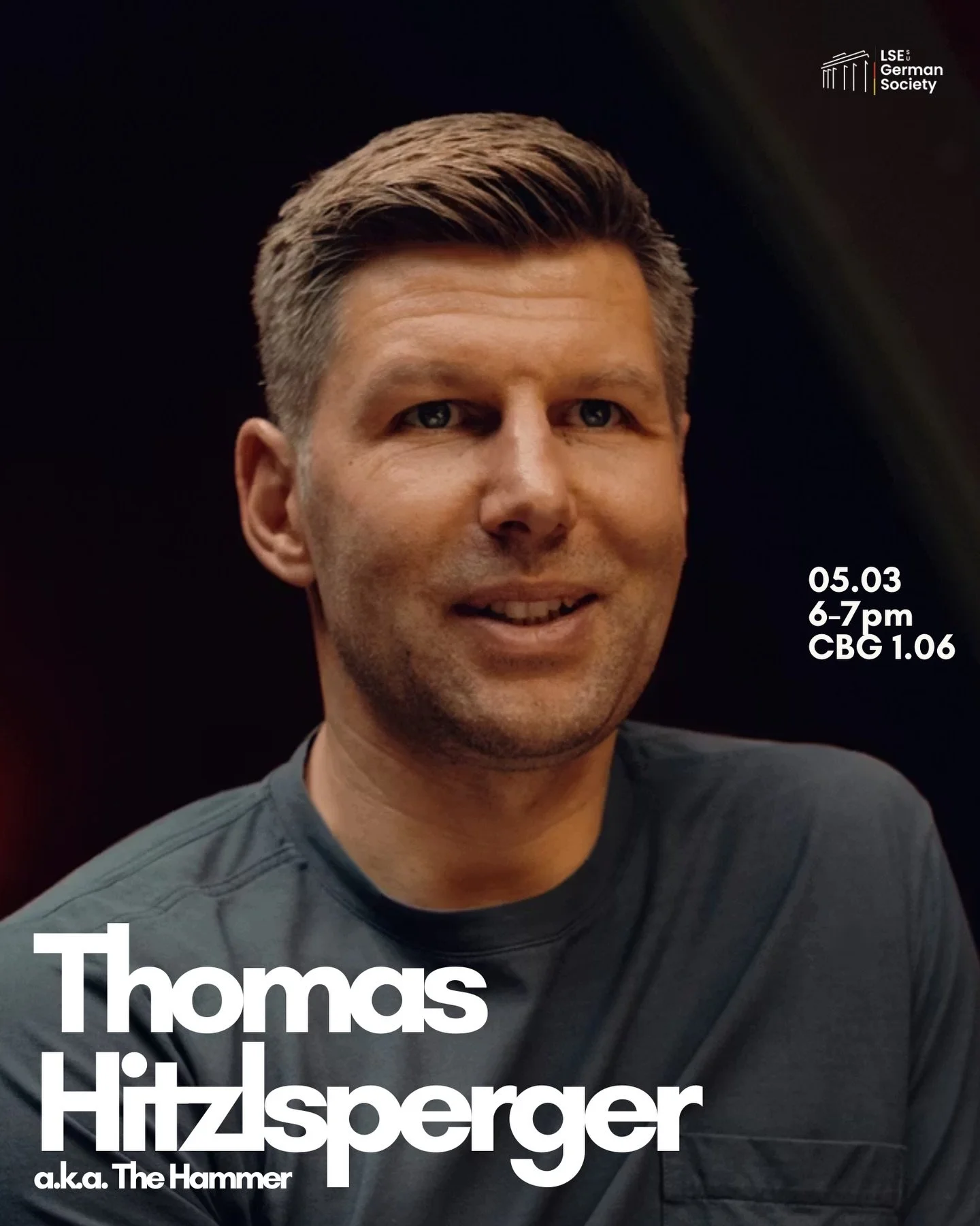 ☕️ Coffee Chat announcement
Thomas Hitzlsperger, one of Germany&rsquo;s most celebrated footballers and a trailblazing voice in sport and society, will join us on campus.
A former professional footballer with clubs including Aston Villa, Stuttgart an