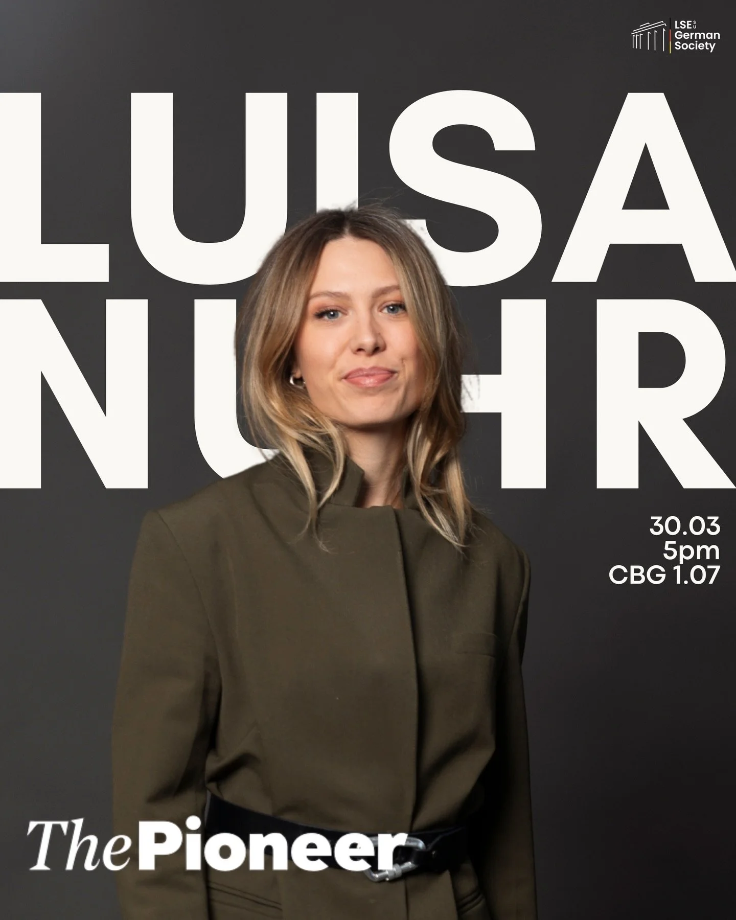 Join us for a conversation with Luisa Nuhr, Member of the Editorial Board at ThePioneer 📰✨

As part of a new kind of media company, ThePioneer is helping disrupt the German media landscape with innovative, independent journalism 🚀🇩🇪

We&rsquo;ll 