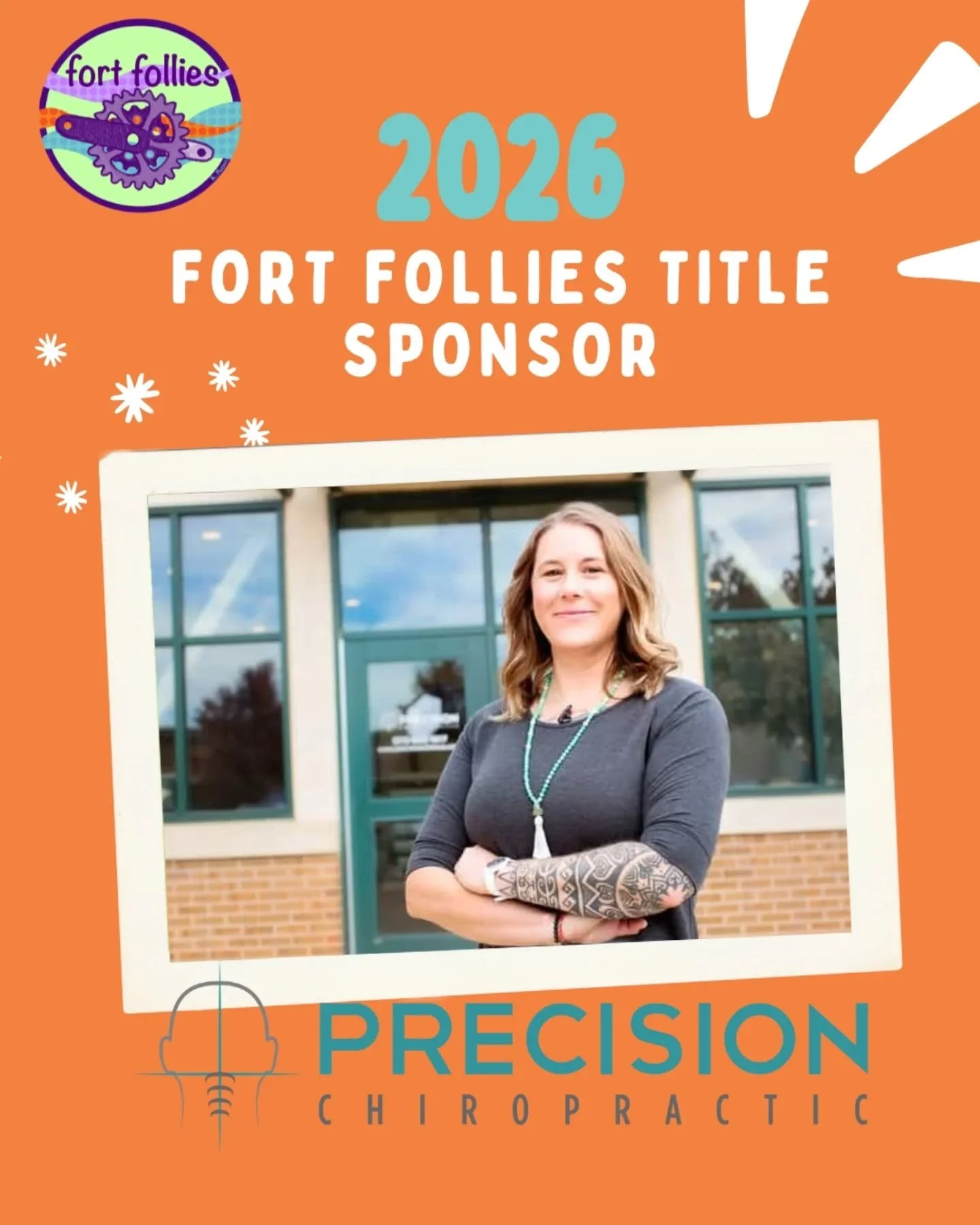 📣 Title Sponsor ✨
We are excited to announce that Precision Chiropractic @precisionchiroco and longtime Follies Jane Brewer as a new title sponsor for 2026 💜

Precision Chiropractic proudly supports Fort Follies - because every woman belongs on a b