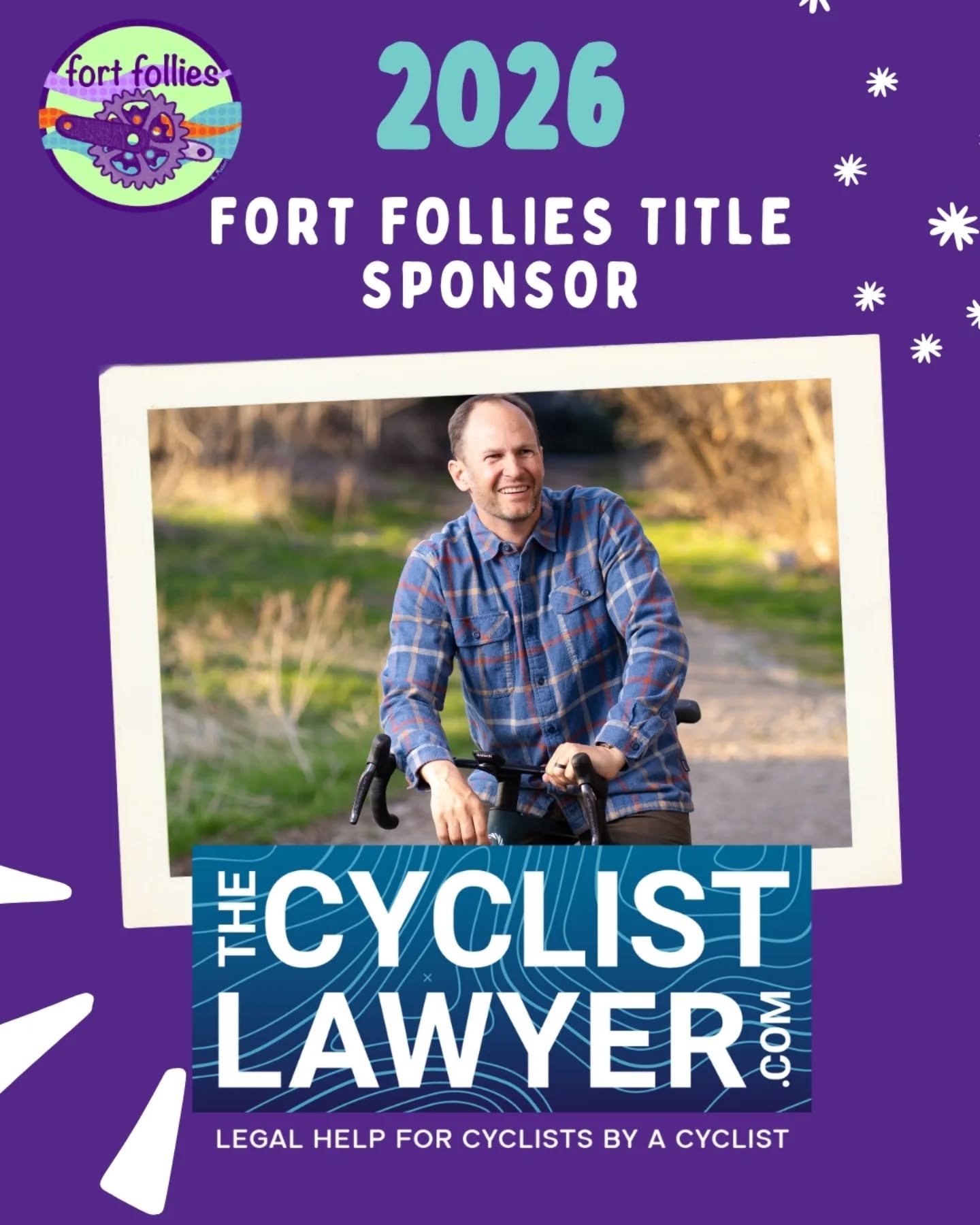 📣 New Sponsor! ✨

We&rsquo;d like to introduce you to Andrew Phillips, @Cyclist_Lawyer, one of our gracious sponsors. Andrew has been practicing law for 17 years and has a passion for cycling.&nbsp; His legal practice is focused on representing cycl