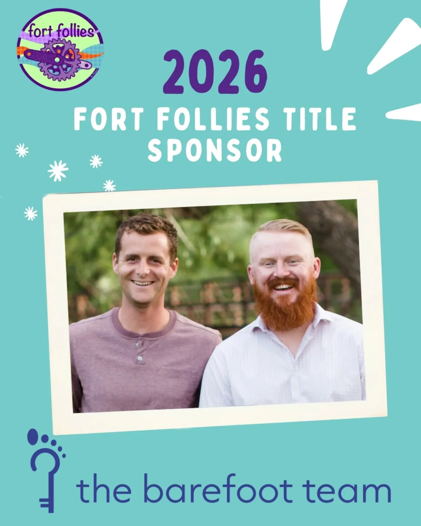 📣 New Sponsor! ✨
We are thrilled to announce that the Barefoot Team @the.barefoot.team is a new title sponsor for 2026!

Born and raised in Fort Collins, we&rsquo;re Ian and Sean, the Barefoot Team. Northern Colorado locals helping people buy, sell,