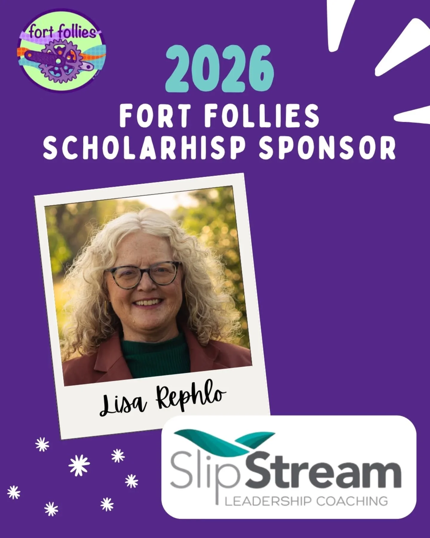 📣 New Sponsor! ✨
Many of you already know Lisa from our group rides and are familiar with how awesome she is. We're very excited that her leadership coaching business, Slipstream, is a sponsor of of scholarship program this year!

Whether you're a n
