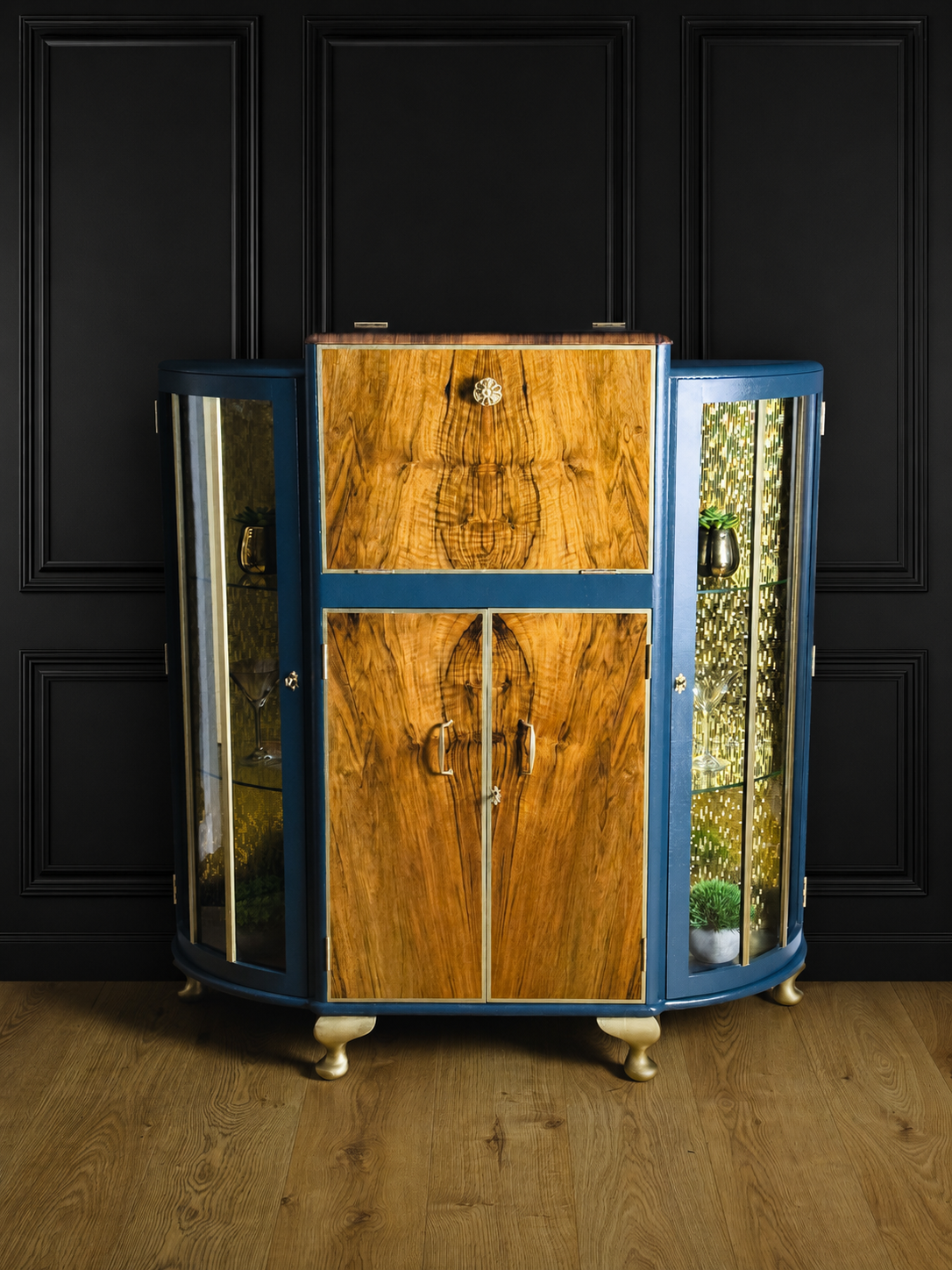 Art Deco Style Cocktail Cabinet / Display Cabinet/ Drinks Cabinet