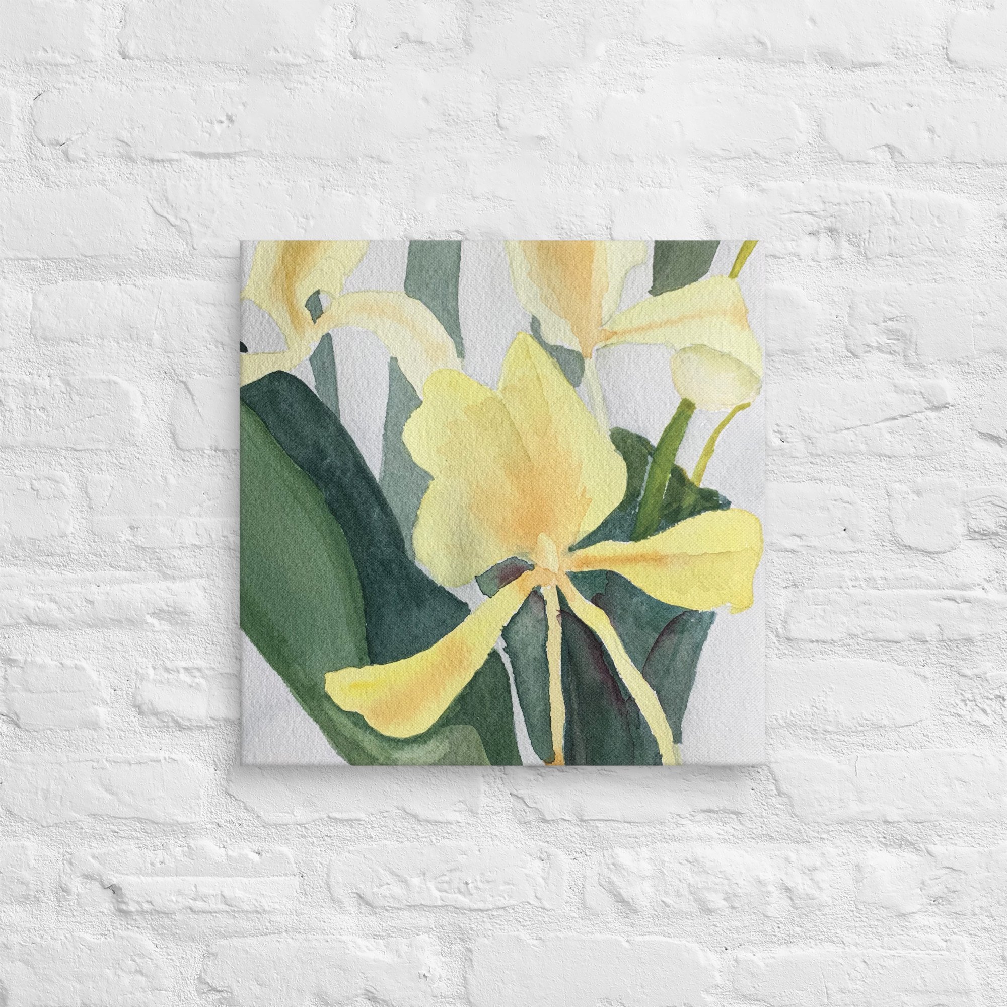 Yellow Ginger Lily Canvas Print