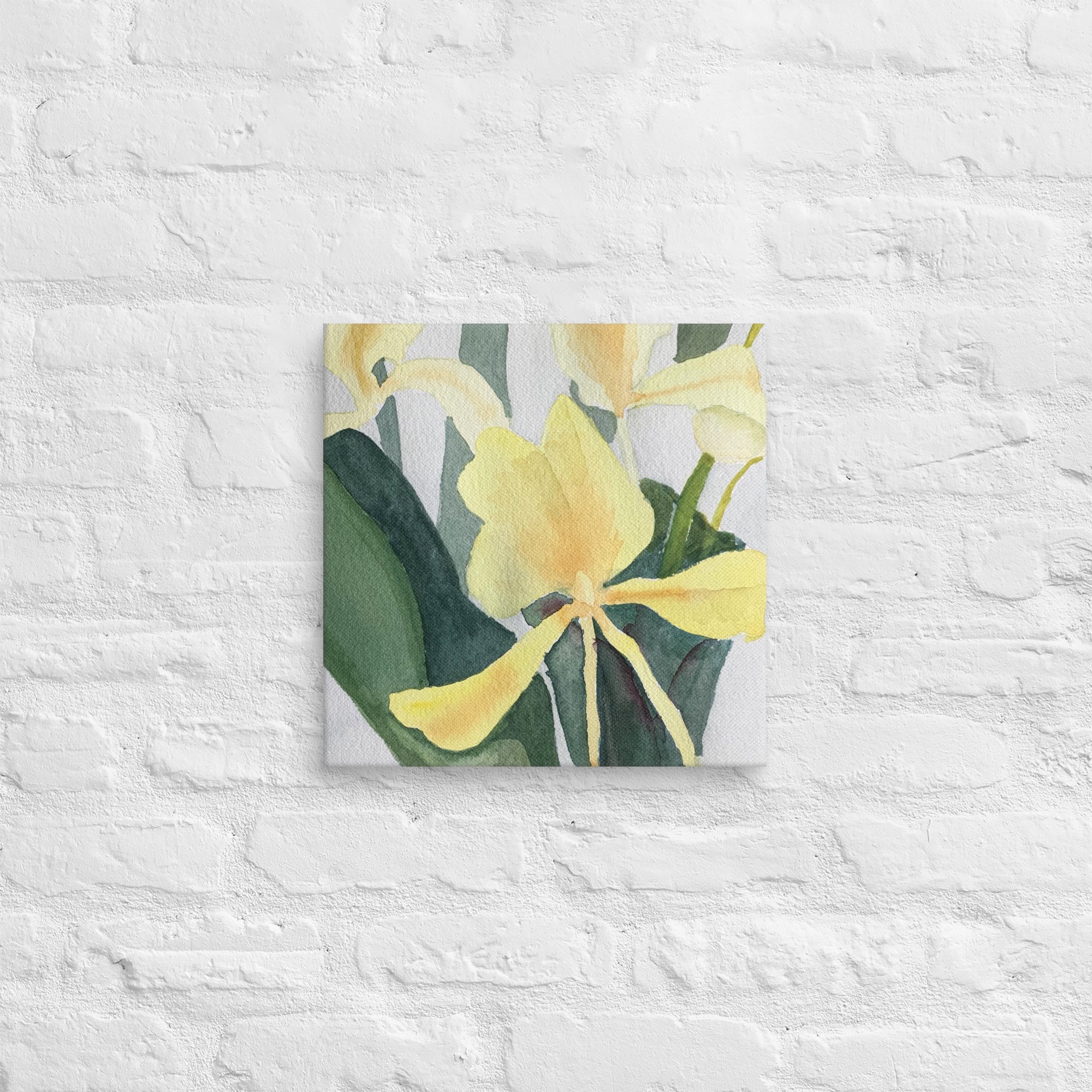 Yellow Ginger Lily Canvas Print