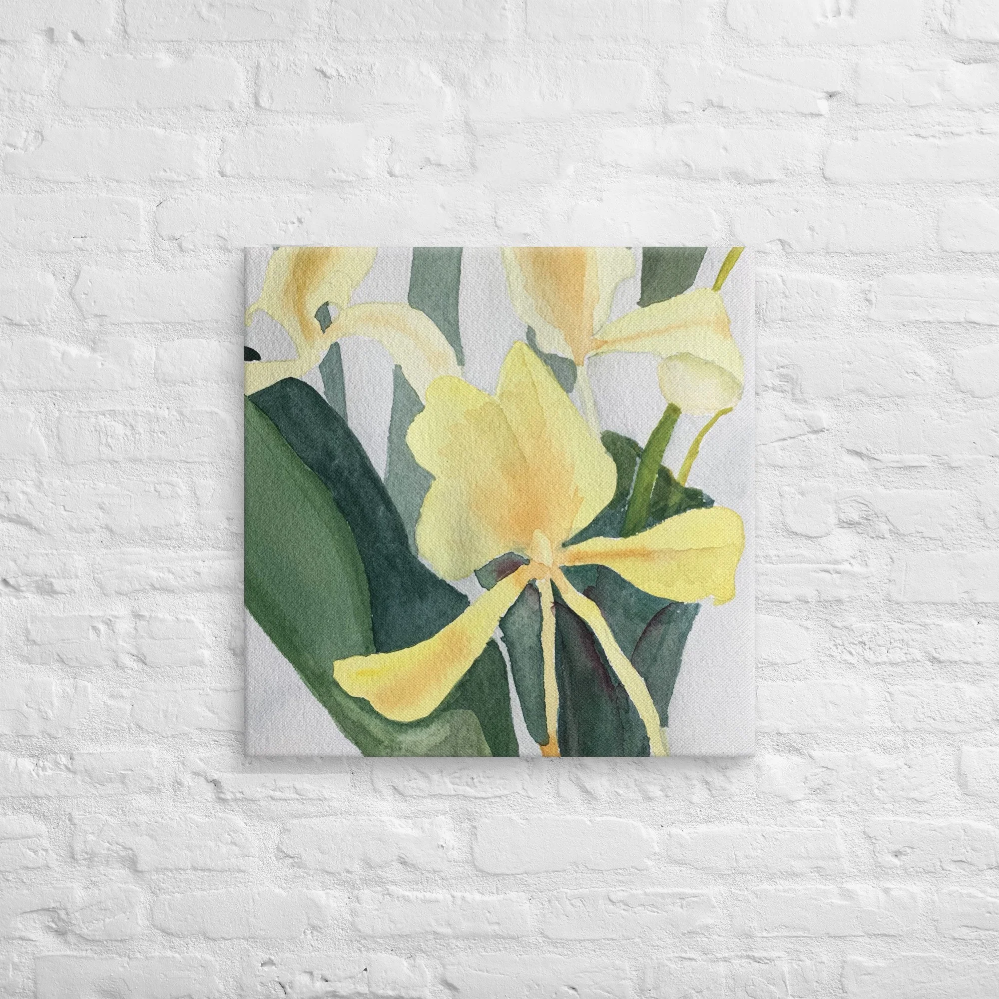 Yellow Ginger Lily Canvas Print