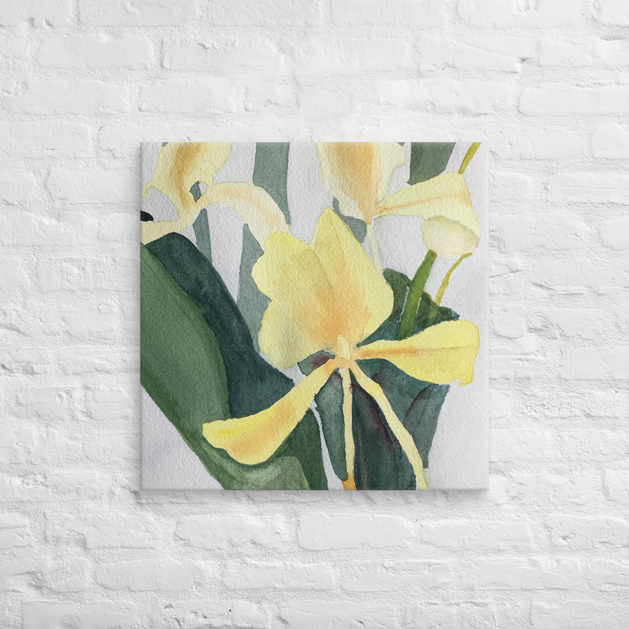 Yellow Ginger Lily Canvas Print