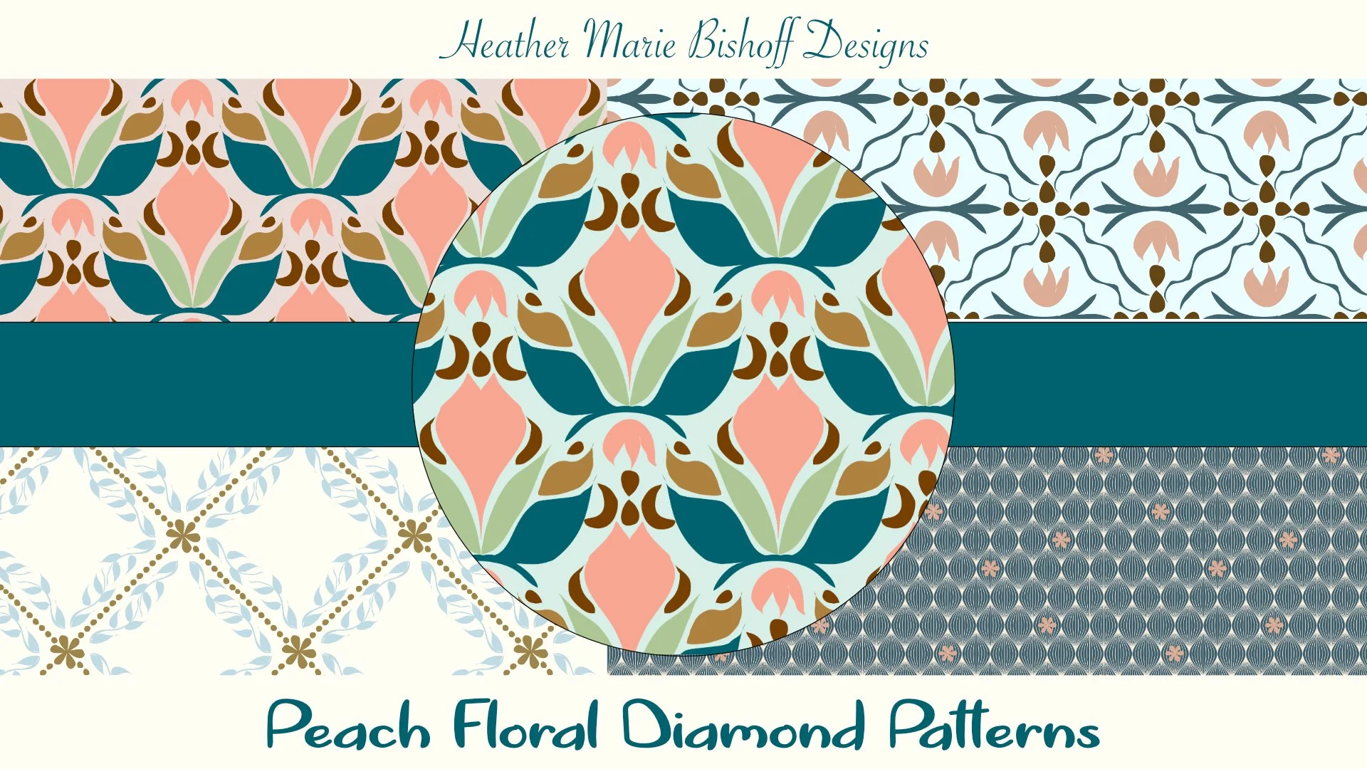 Peach Folk Florals