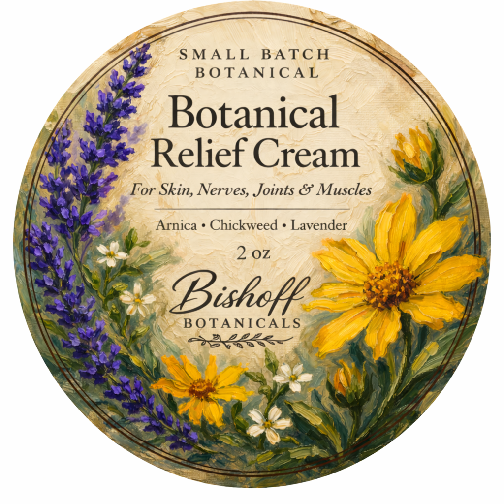 Botanical relief cream label design.png
