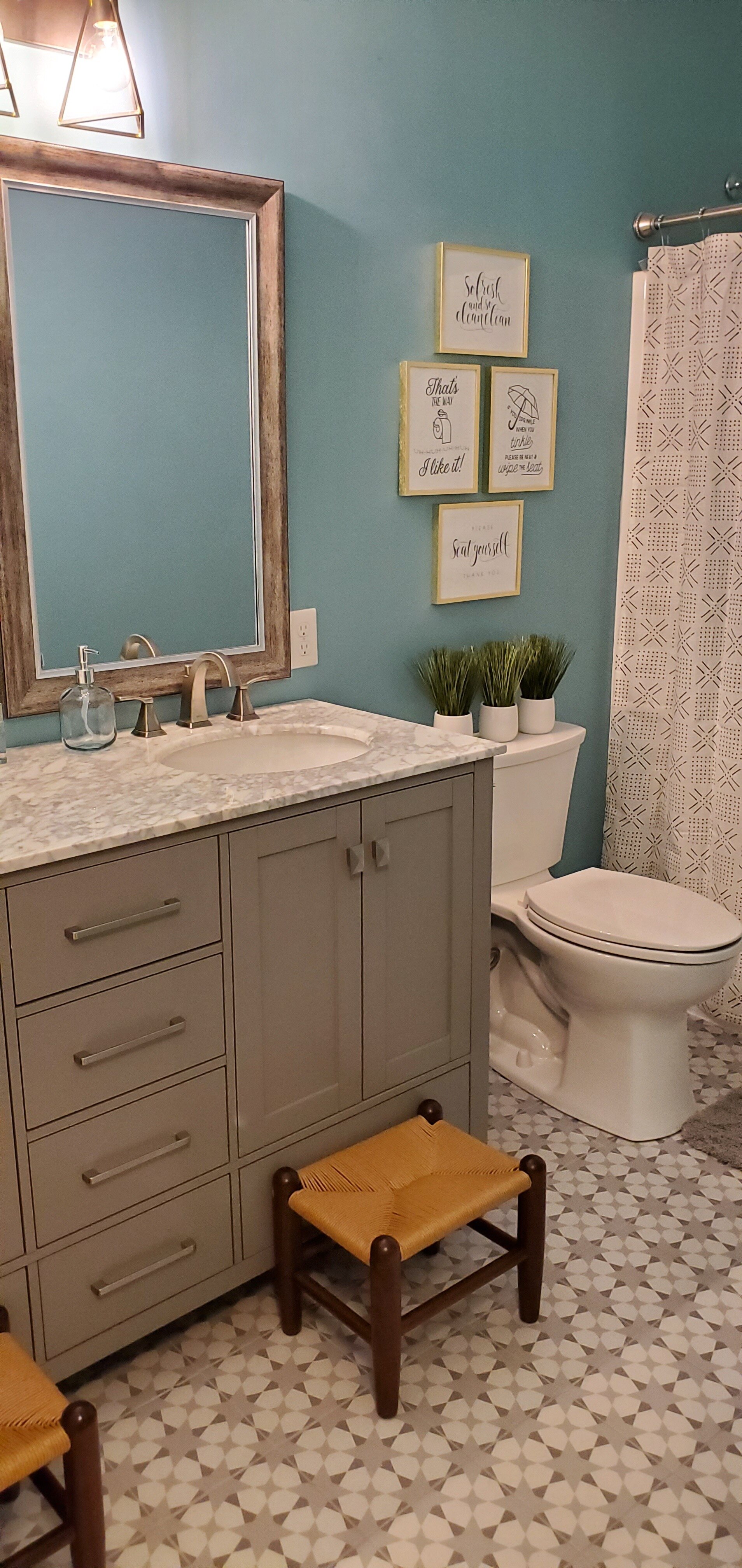 A Stylish Bathroom Remodel for a Family of Four - Ruckersville, Virginia