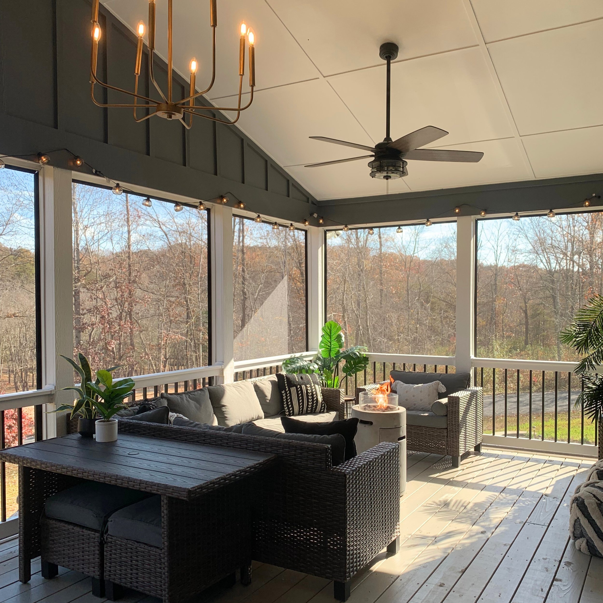 A Complete Transformation New Paint, Light Fixtures and Furniture!