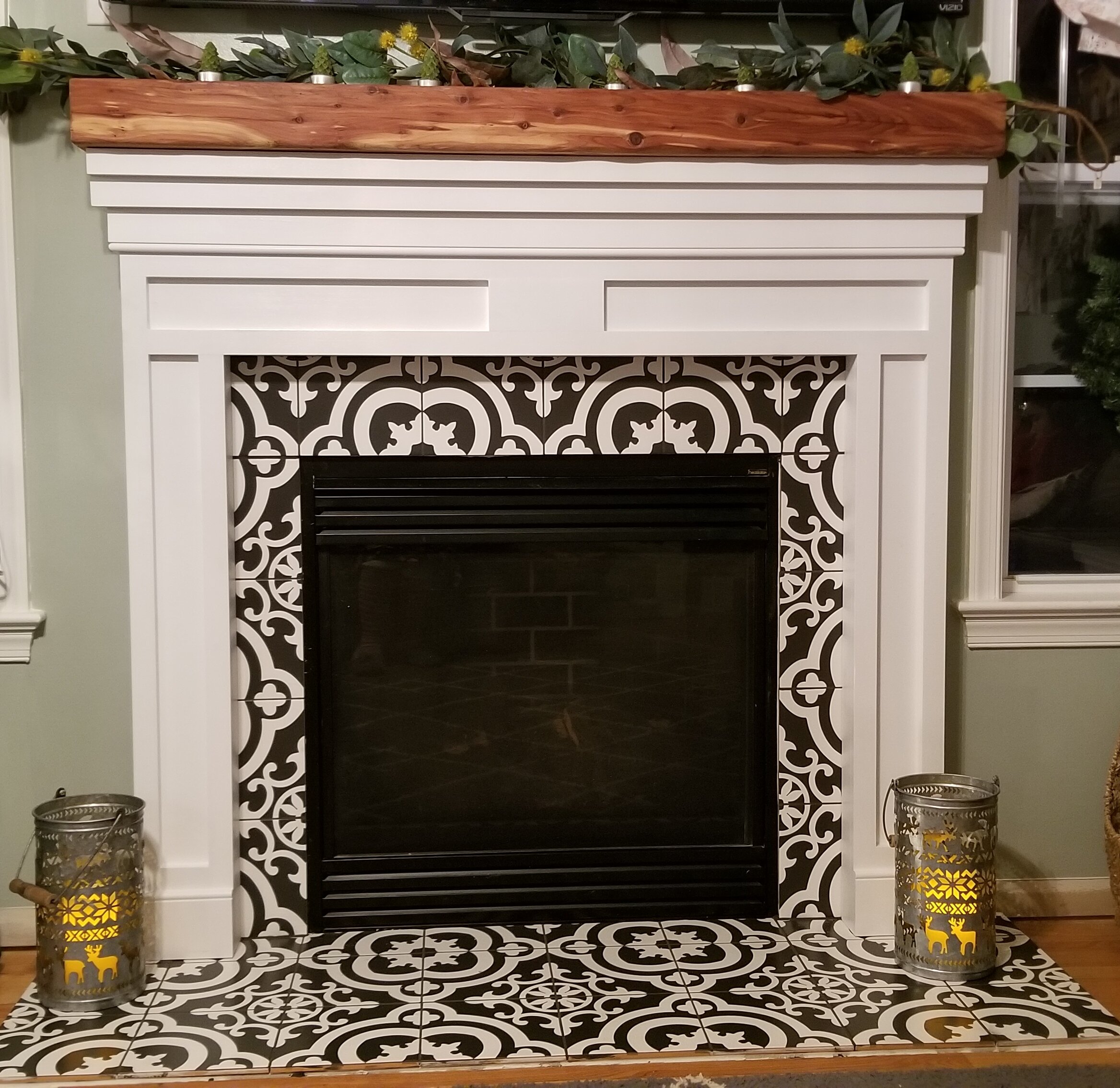 Adding Mixed Textures and Color to a Fireplace in Ruckersville, Virginia